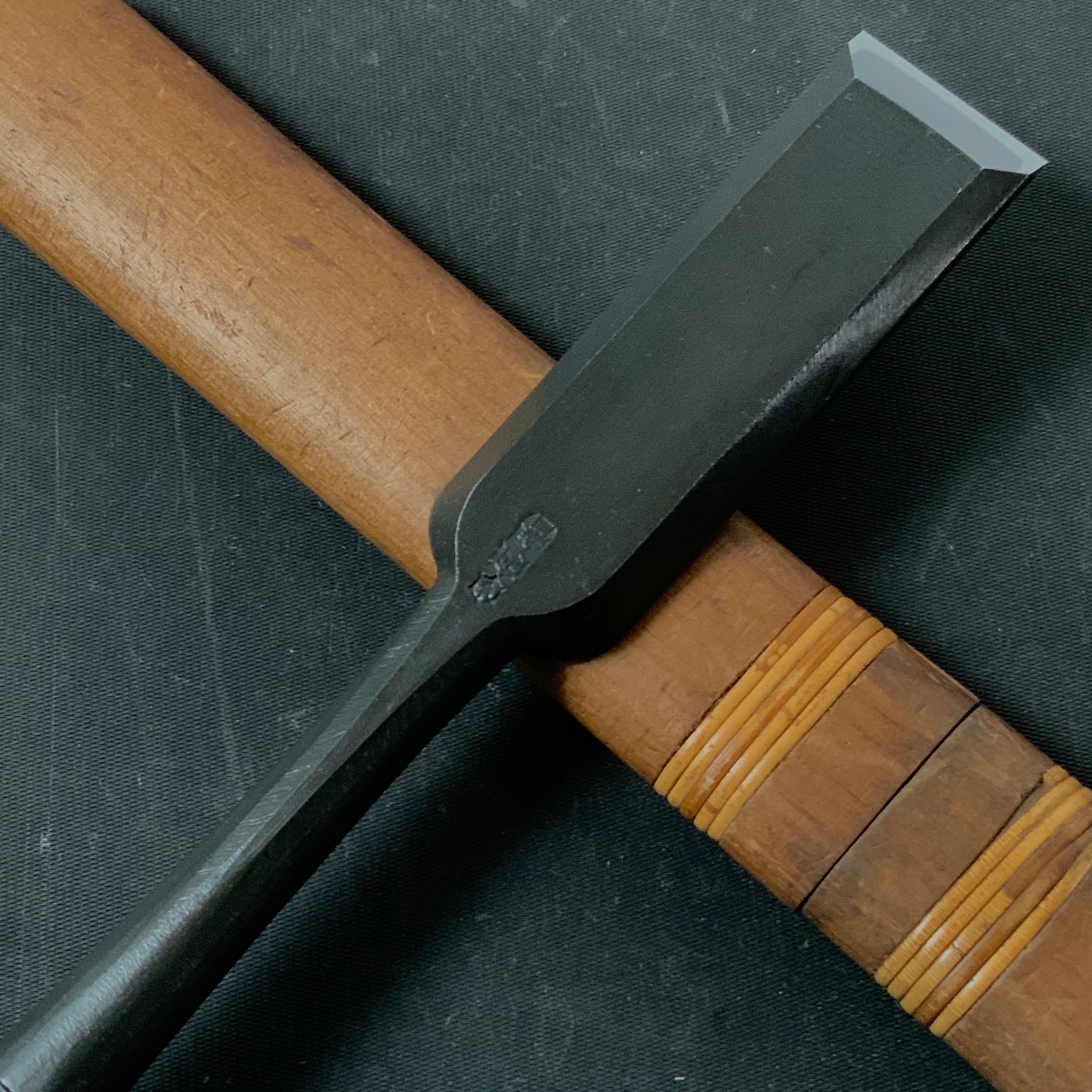 Tasai Paring chisels (Usunomi) with blue steel 田斎作 薄鑿 30mm