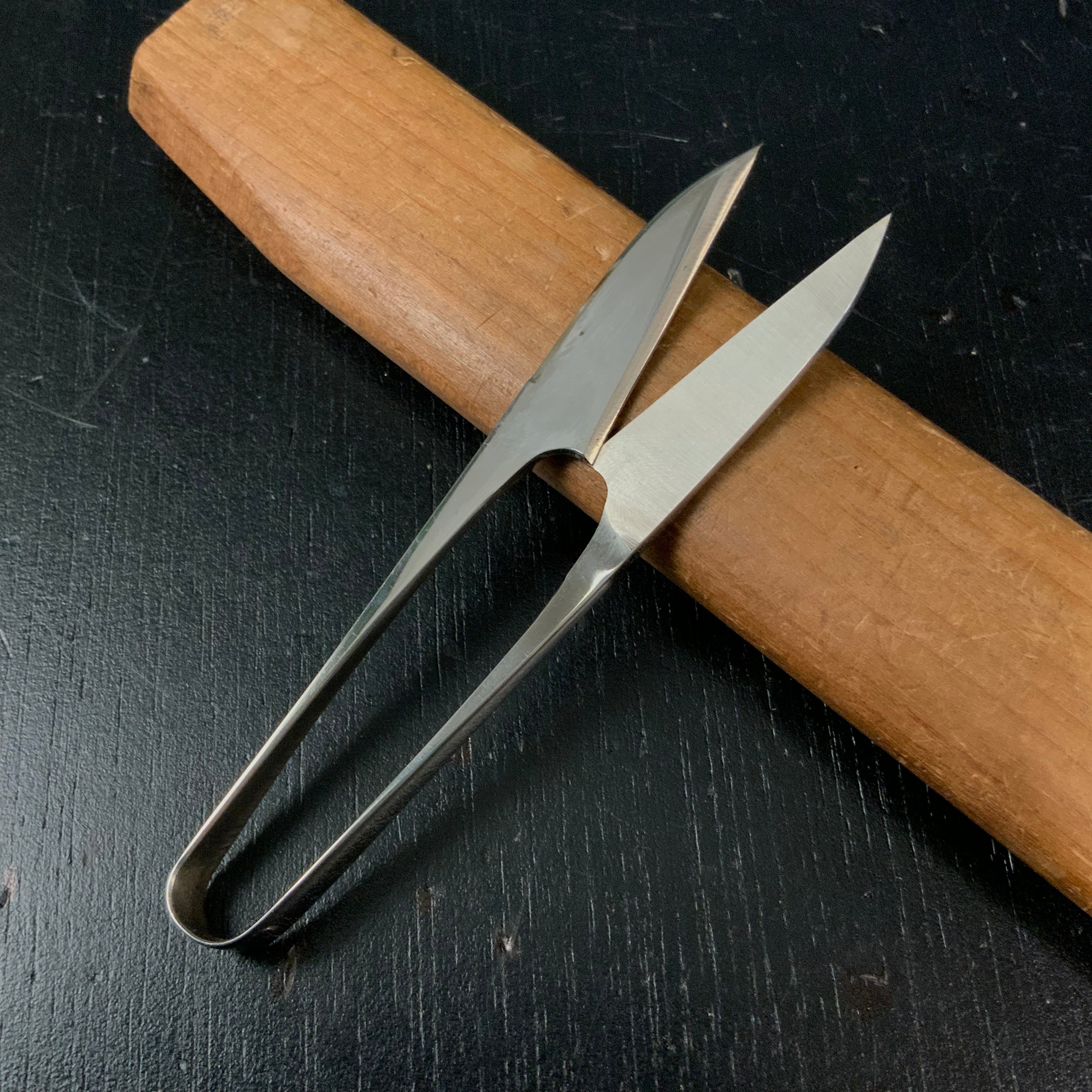 Old stock Nobumasa Nigiri kobasami Stainless steel Traditional Japanese scissors 掘出し物 信正 握り小鋏 高級ステン 手作り