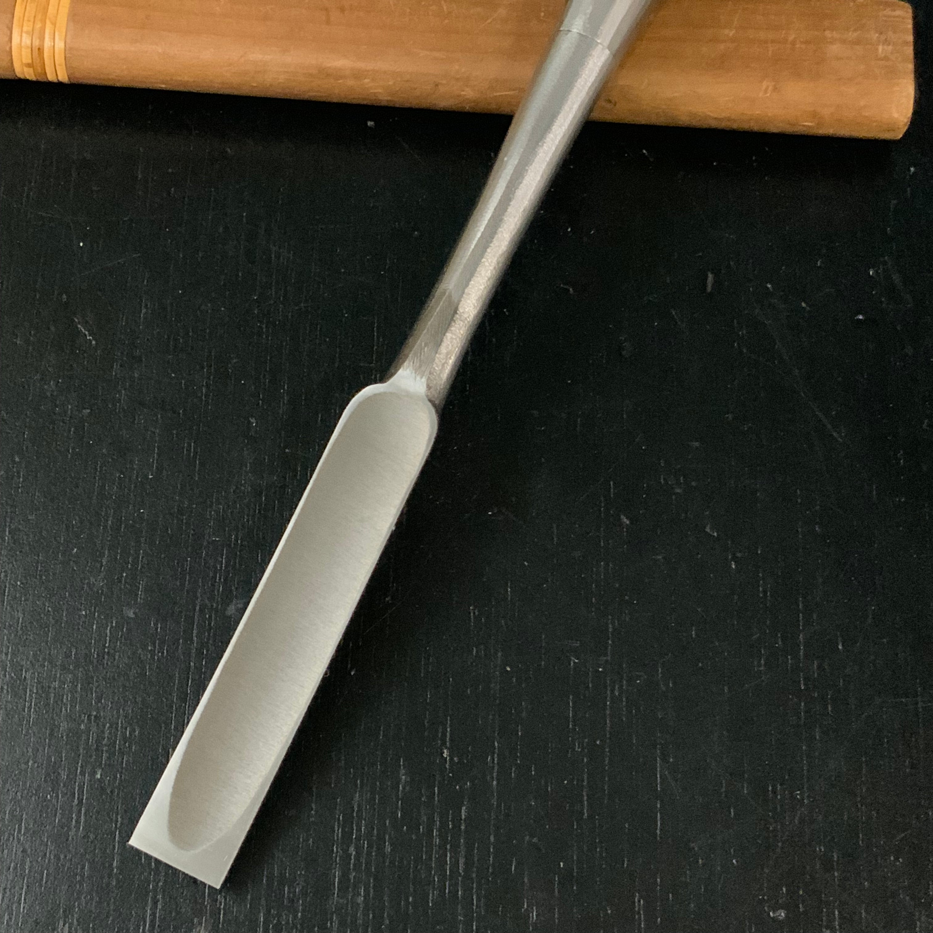 Tasai Special Dovetail Paring chisels with blue steel 田斎作 鎬薄鑿 白樫柄 18mm usunomi