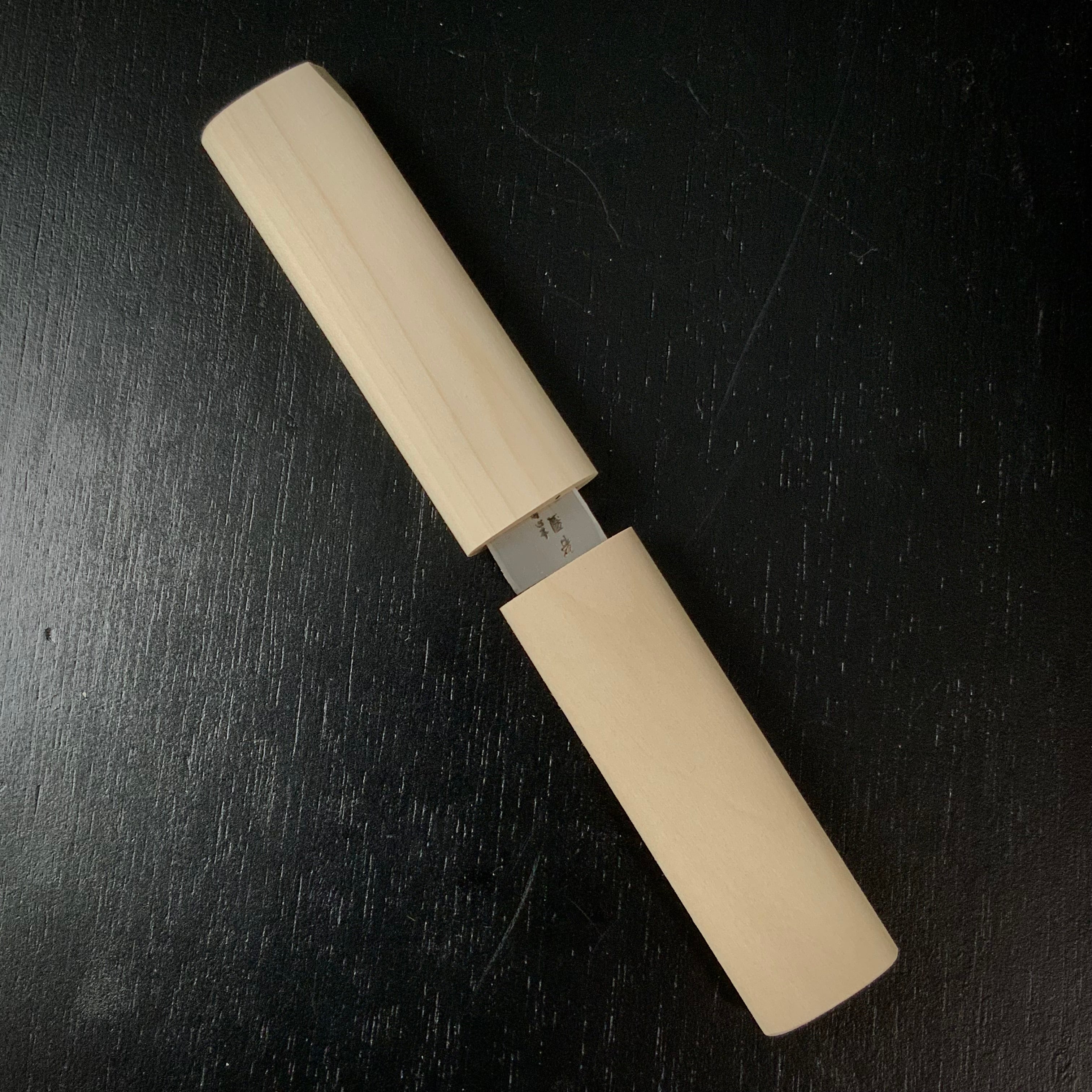 Baishinshi Kunimitsu Long Type Kokatana kiridashi type left hand 梅心子圀光 長刃小刀 特製 鞘付 左 79mm