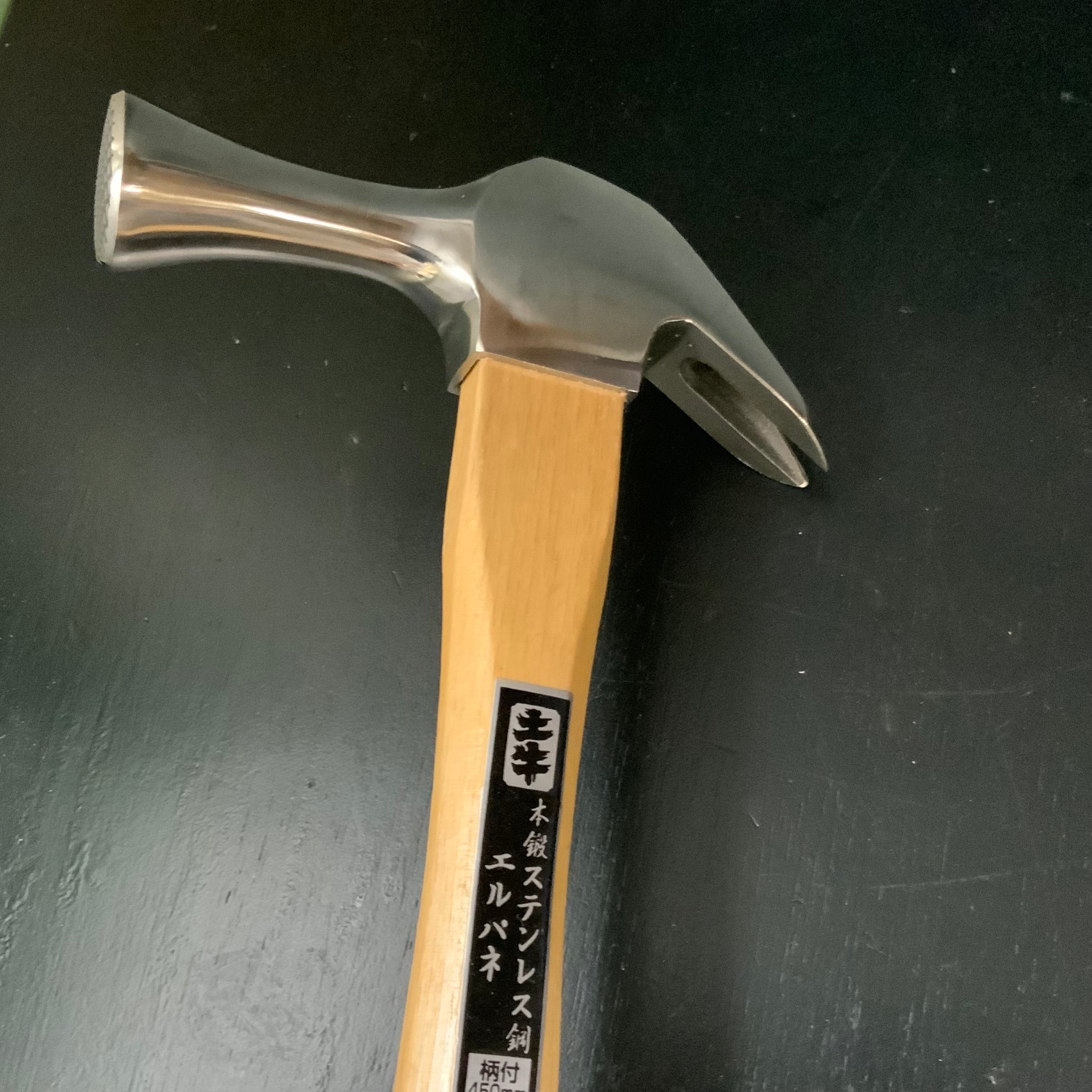 Old stock Dogyu Erupane Kariwaku Stainless steel Hammers 掘出し物 土牛 ステンレスエルパネ 仮枠ハンマー 滑り止め付