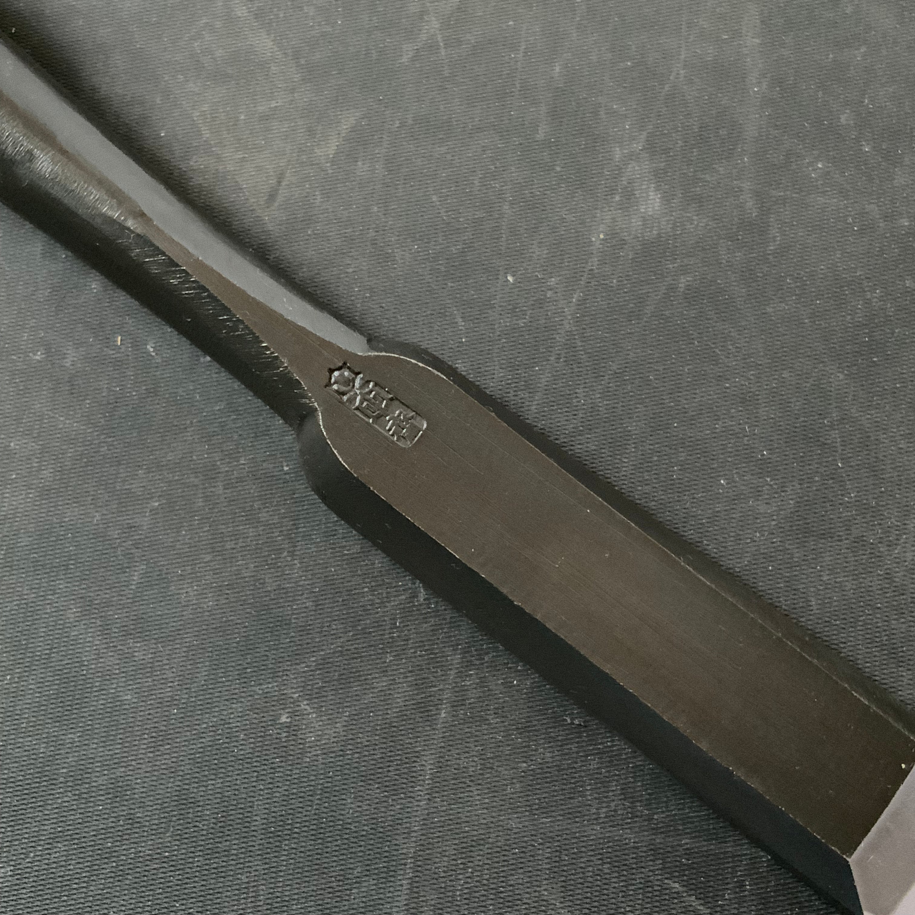 Tasai Timber chisels (Tatakinomi) with blue steel 田斎 黒仕上げ 叩鑿 24mm