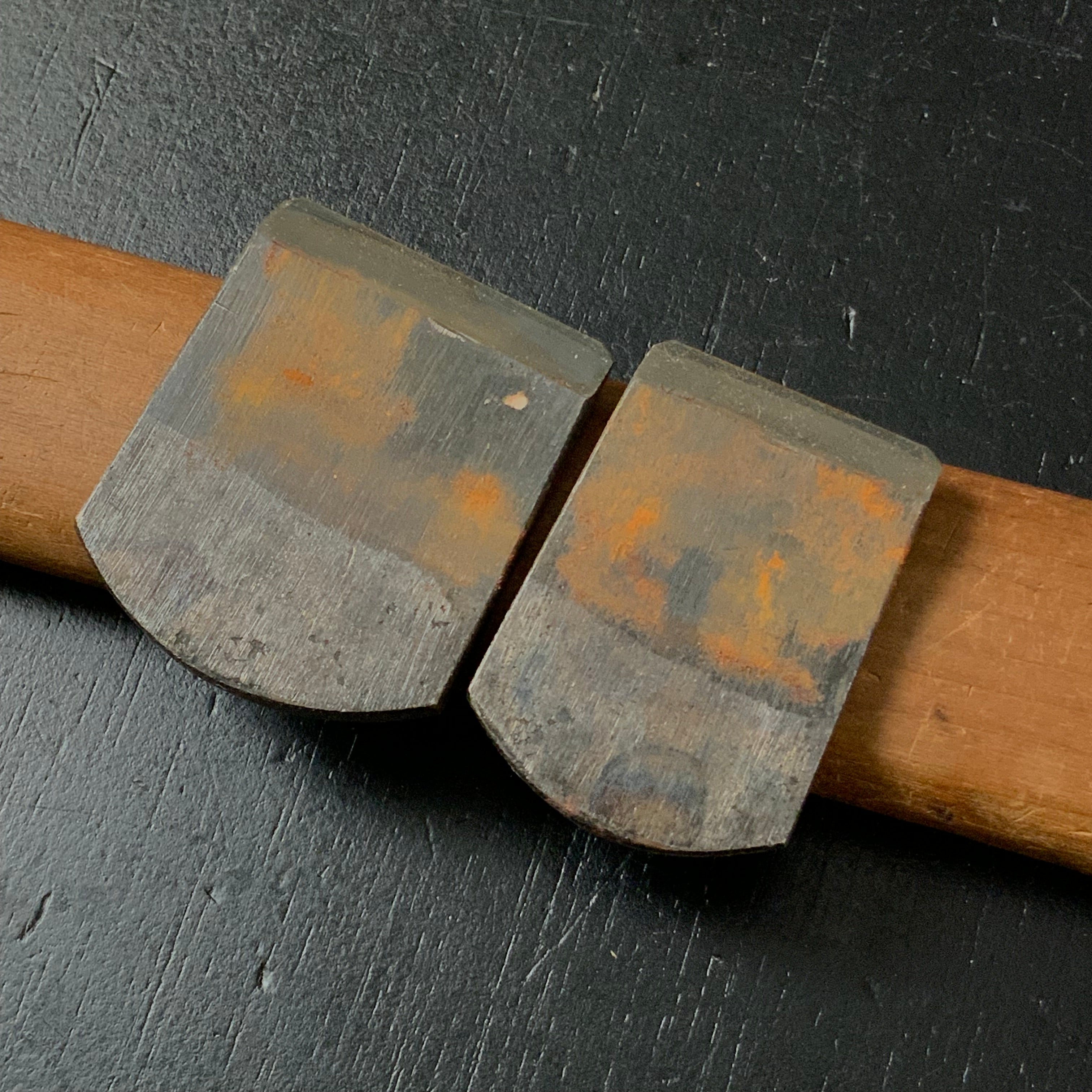 Old stock Spokeshave Plane (Nankin Kanna) With Blue Steel Kajihiro 掘出し物 南京鉋 青紙鋼 かじ弘 30,36mm