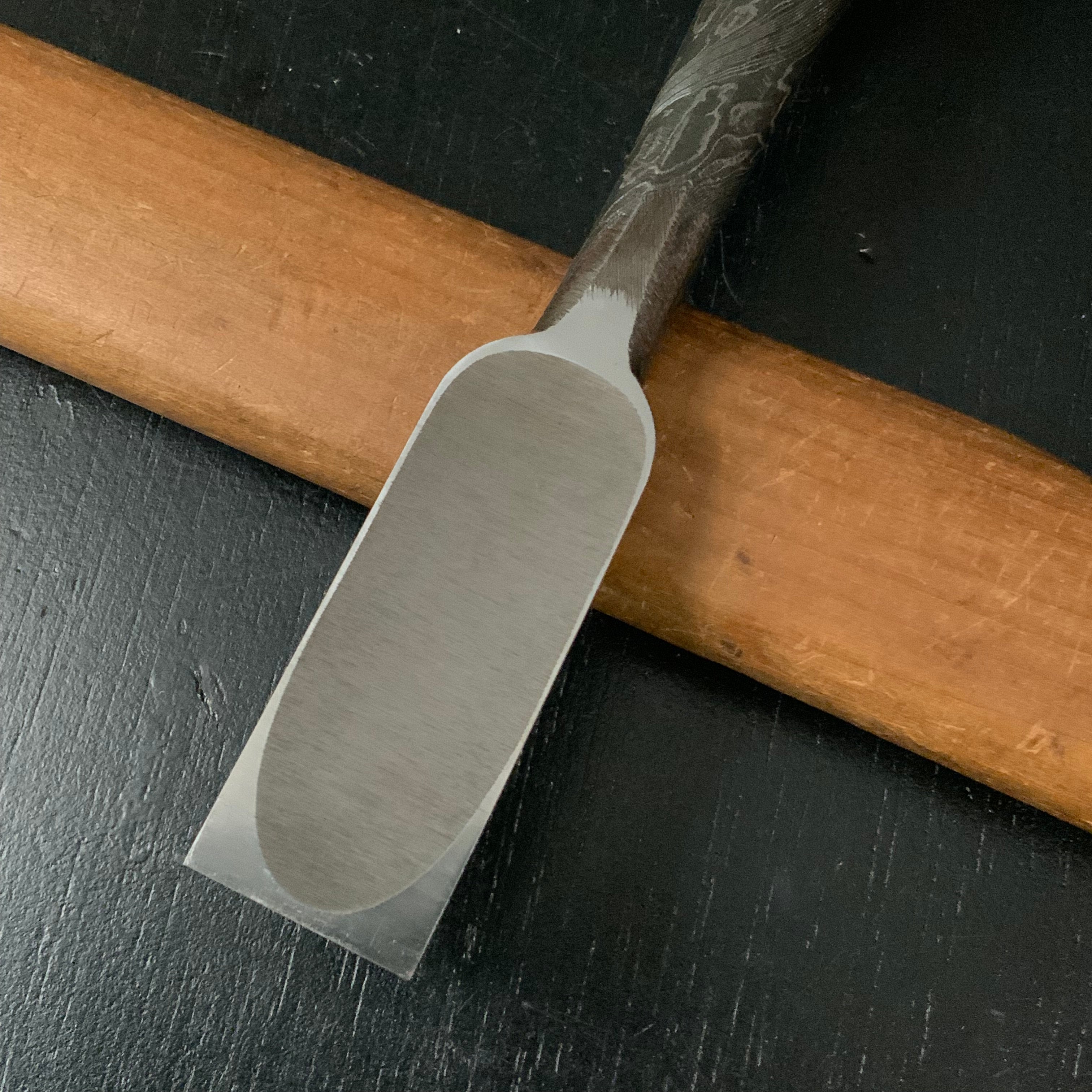 Tasai Masame Special Bench chisels with Cassia siamea handle 田斎作 柾目 追入鑿 鉄刀木柄 24mm