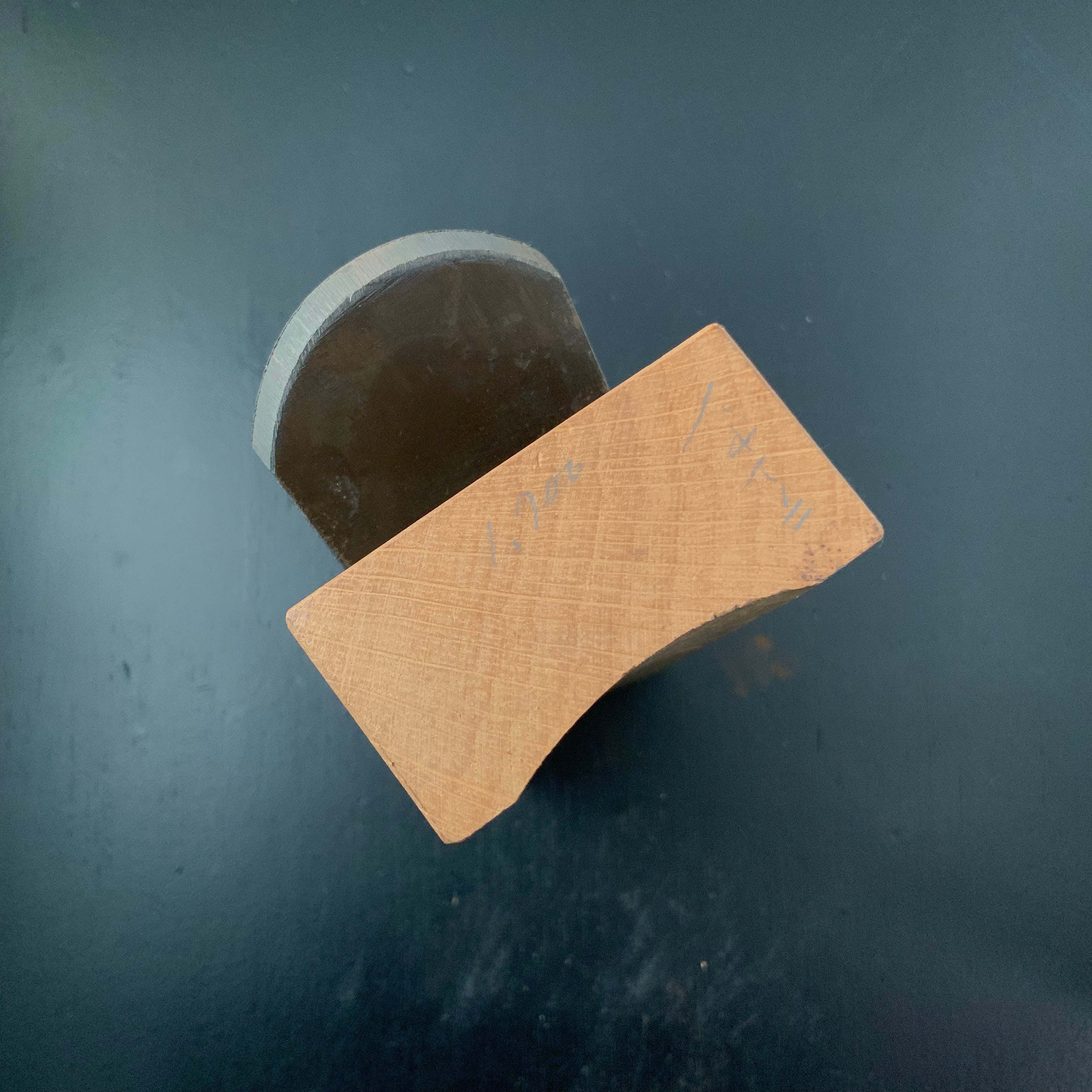 ♯3 Old stock unknown Small Rounding Plane (Uchimaru Kanna) 掘出し物 無名 内丸鉋