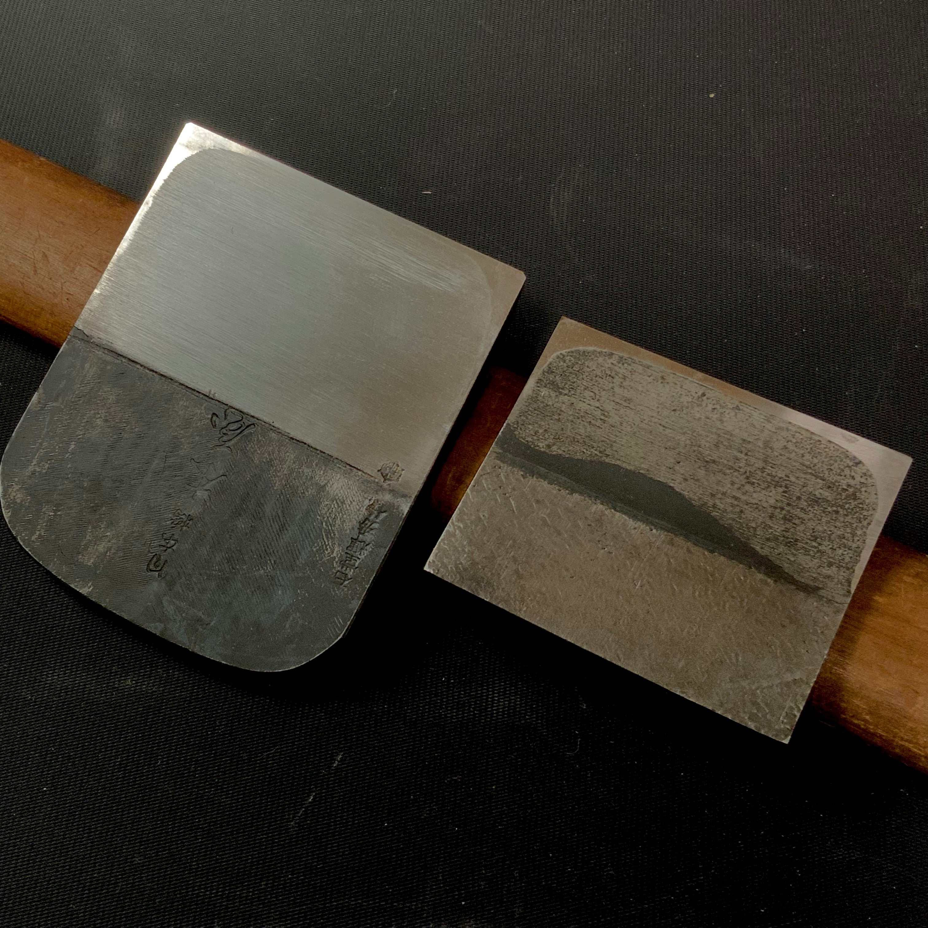 Teruhide Yabane Black Smoothing Plane (Kanna) by Ishido 日本橋木屋銘入 10代目石堂輝秀 黒矢羽仕上げ鉋 70mm