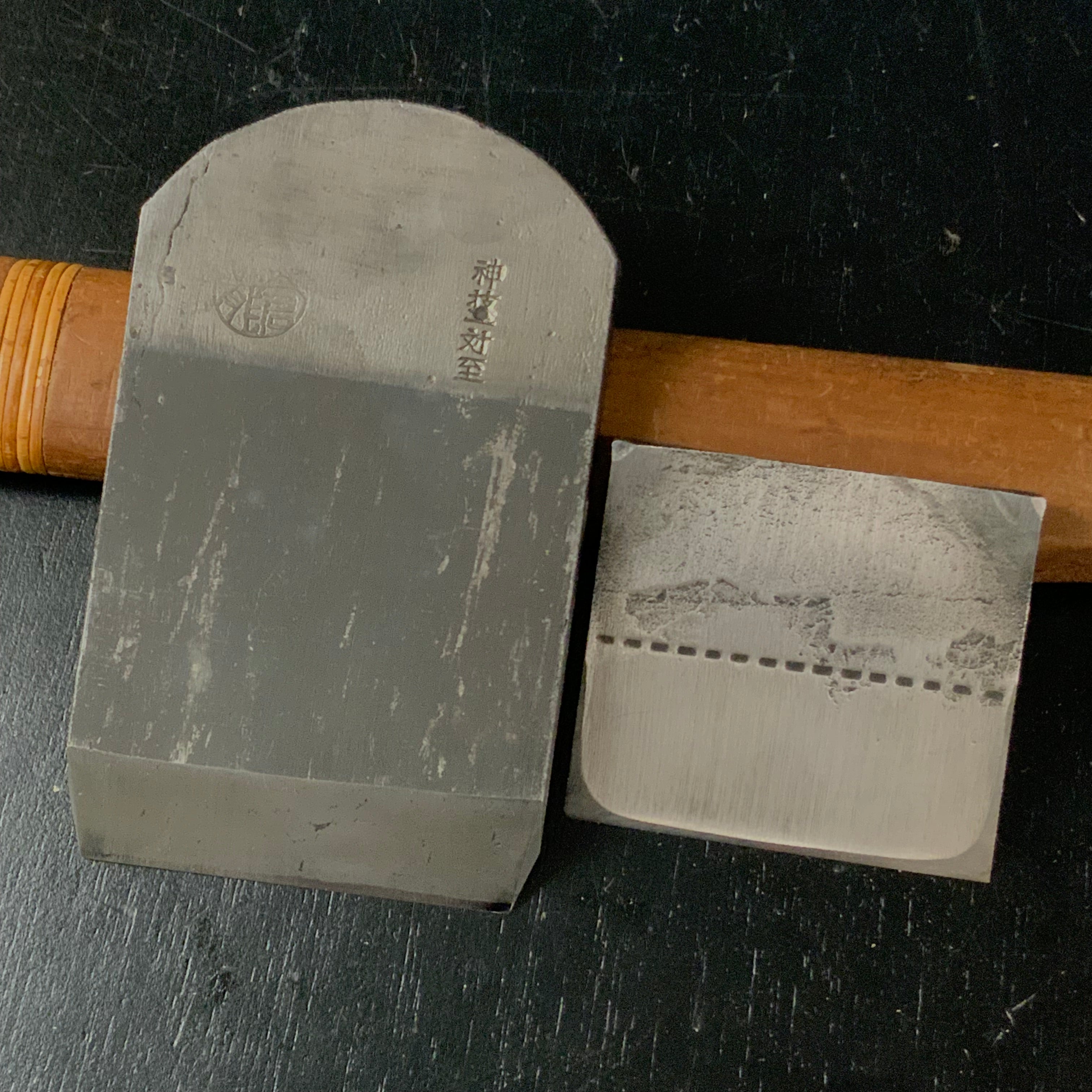 Old stock Miyabashira Smoothing Plane (Kanna) 掘出し物 宮柱 神聖蒼龍作 仕上げ鉋 70mm