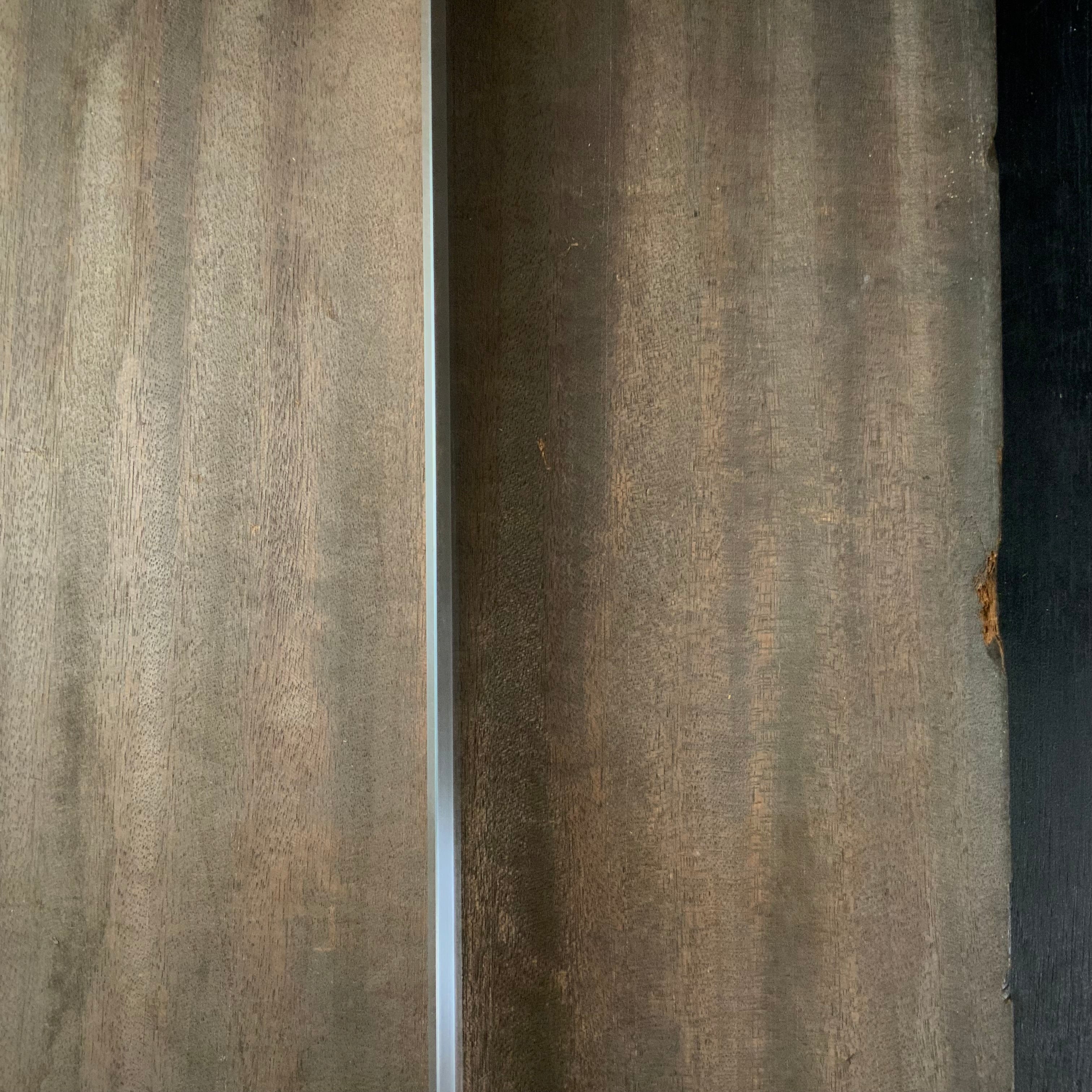 Japanese Straight edge double edge recessed Made of duralumin ジュラルミン製 両刃下端定規 345mm