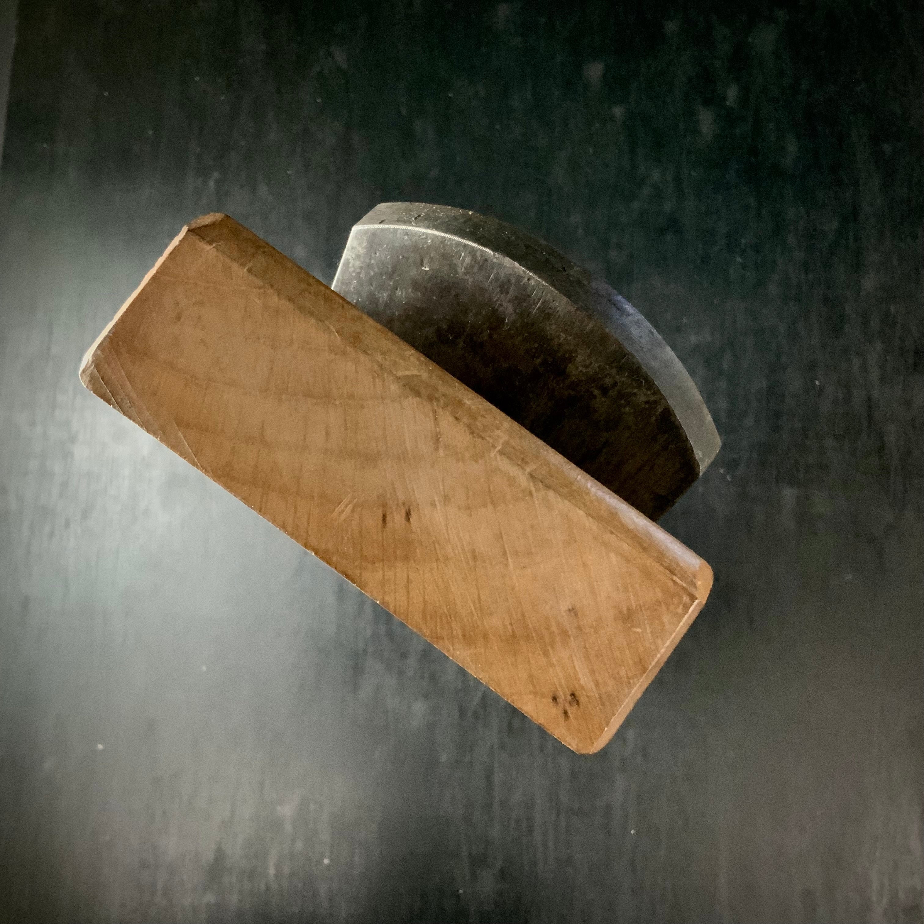 Old stock Smoothing Plane (Kanna) by Suimei tanahisa 掘出し物 水明 棚久作 仕上げ鉋 96mm