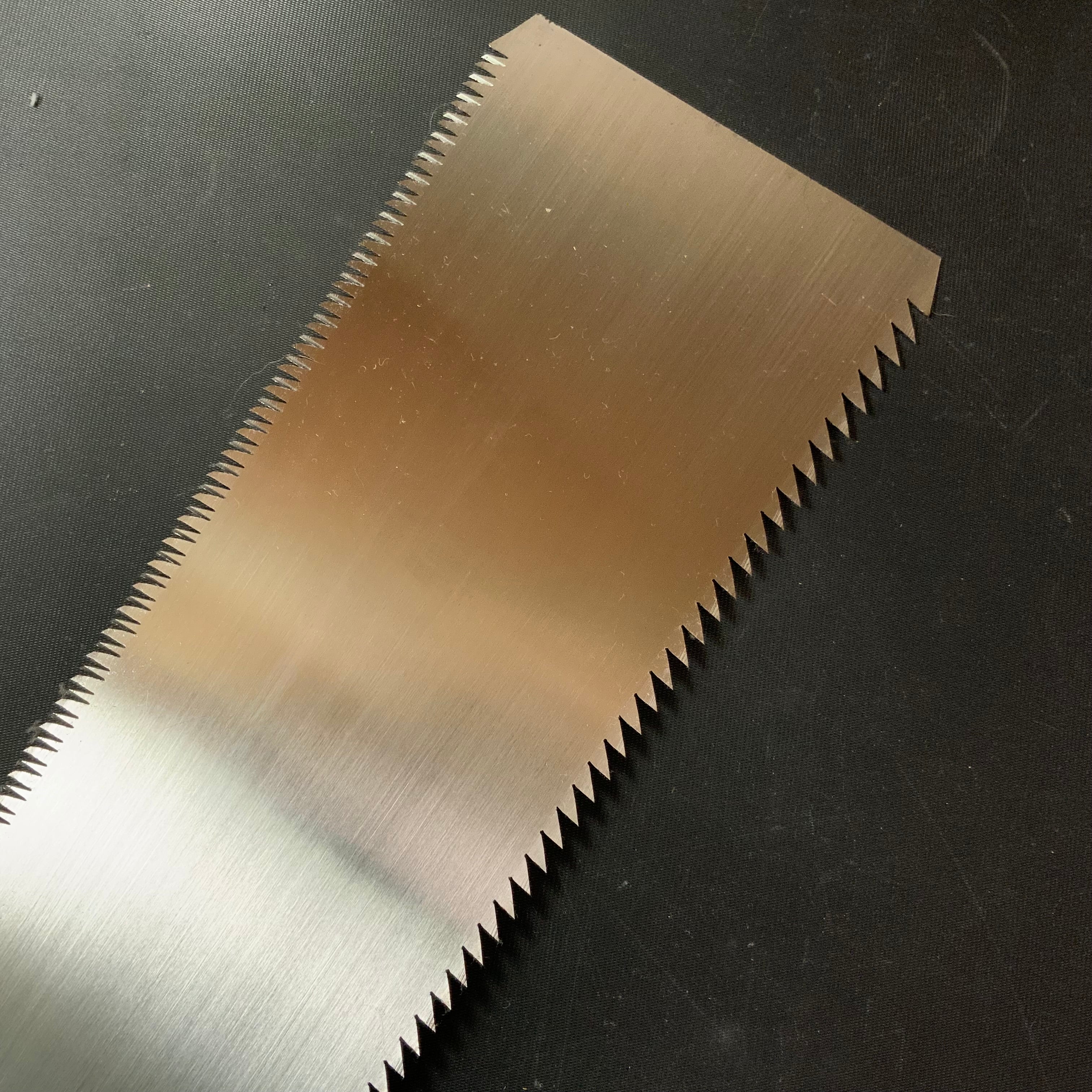 #R48 Ready to use! Old stock Double Edge Saw with Eddy Type Handles set by Kurashige 直ぐ使い 倉重栄助 目立 渦巻き柄 両刃鋸 280mm