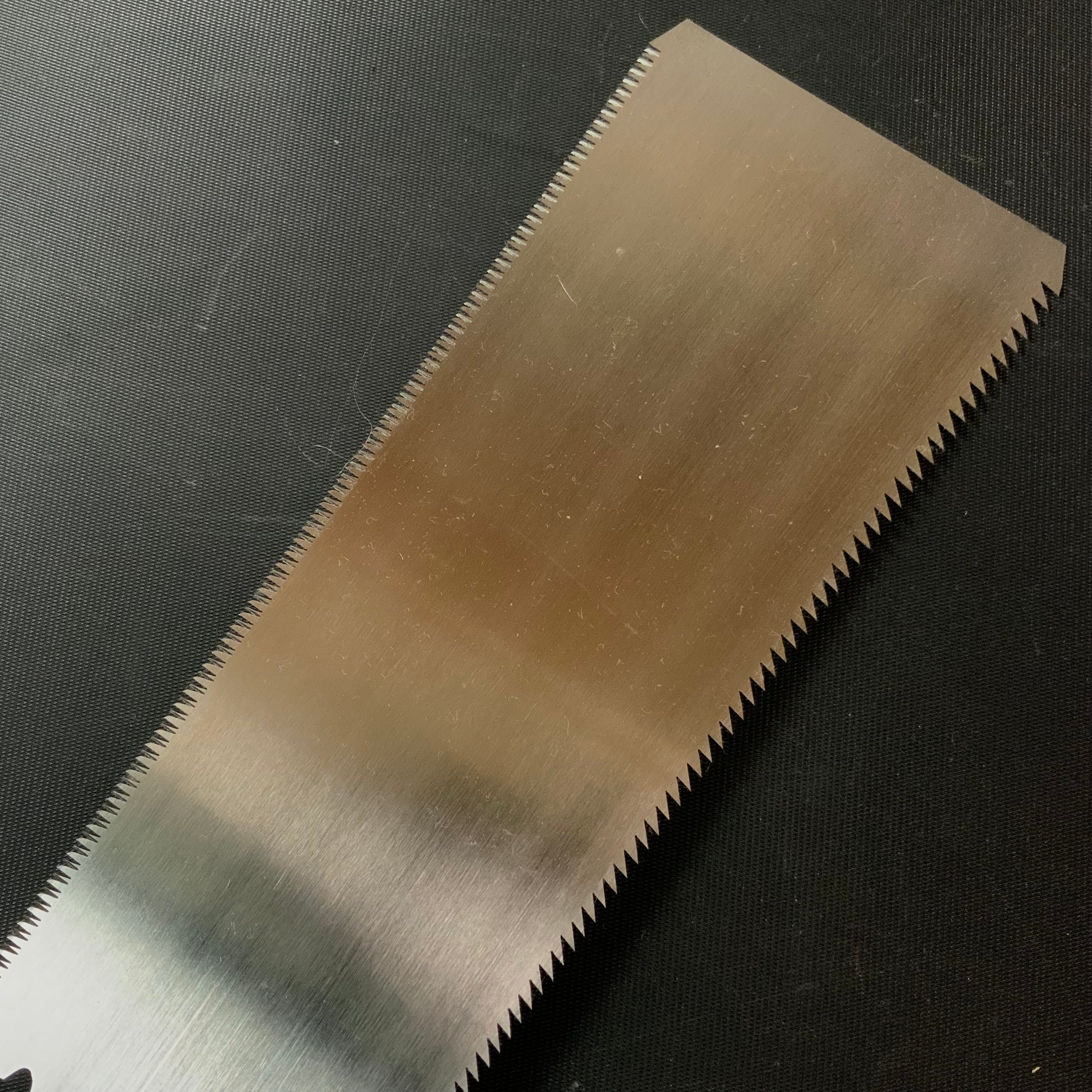 #R46 Ready to use! Old stock Double Edge Saw with Eddy Type Handles set by Kurashige 直ぐ使い 倉重栄助 目立 渦巻き柄 両刃鋸 185mm