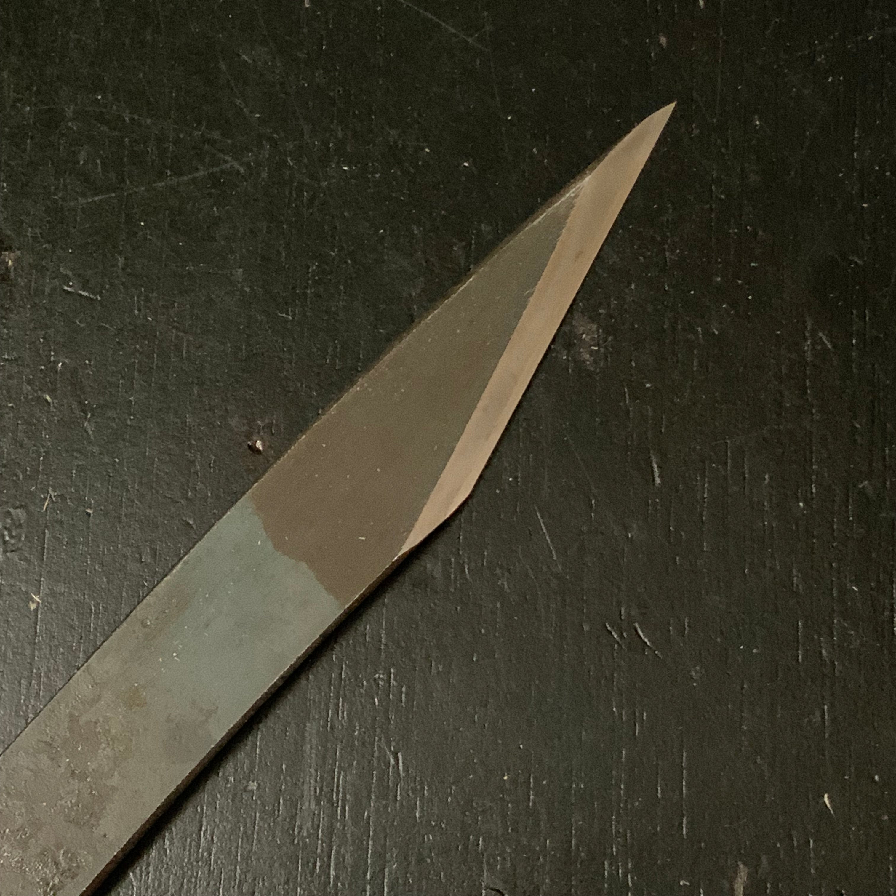 Old stock #2 Kouzaburo Kiridashi Kokatana Right hand 掘出し物 直 長谷川幸三郎作 切出し 7分 右