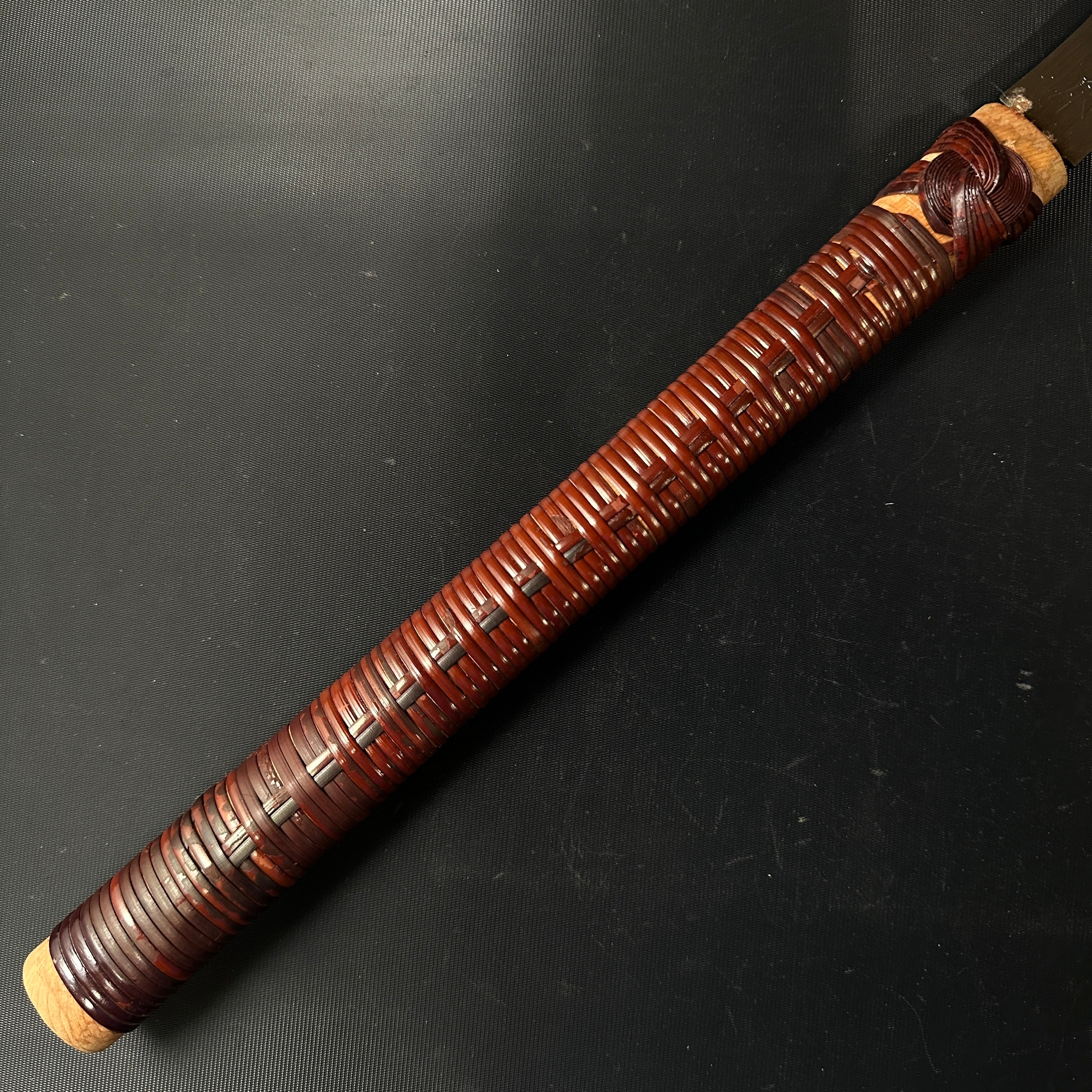 #R25 Ready to use! Old stock Double Edge Saw with Eddy Type Handles set by Kurashige 直ぐ使い 倉重栄助 目立 渦巻き柄 両刃鋸 240mm