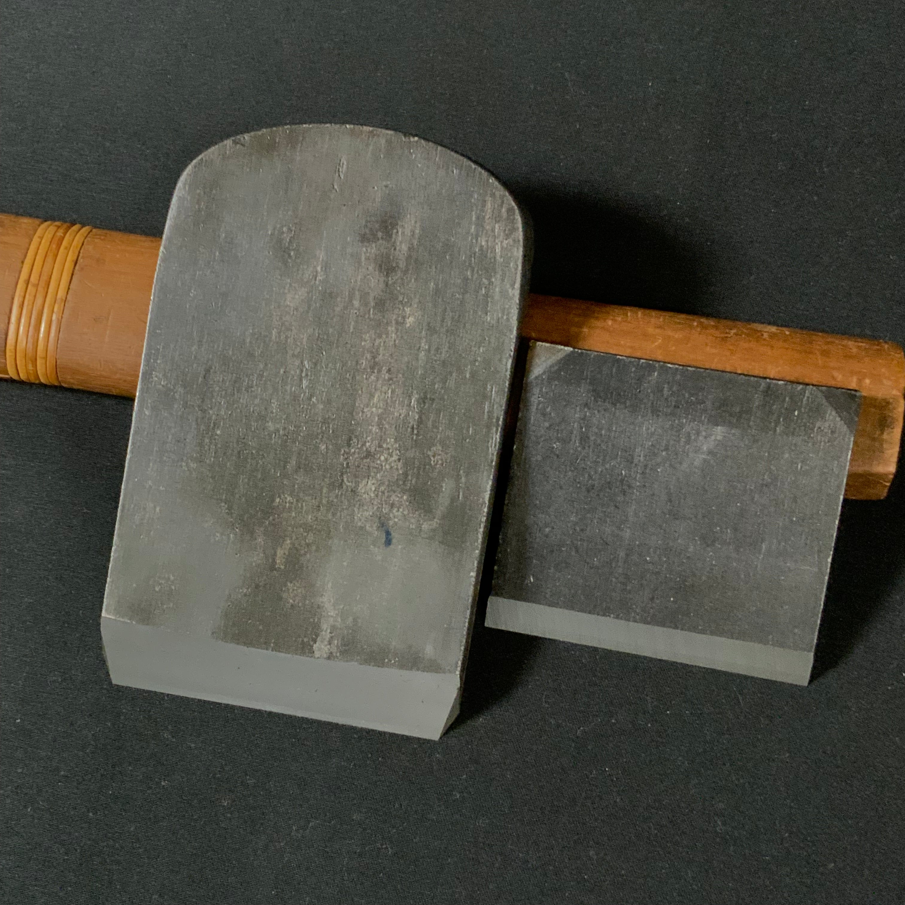 Meigo Ryomou Tsunesaburo Smoothing Plane (Kanna) with Super White steel Mokume 迷悟両忘 常三郎作 木目仕上鉋 青紙スーパー鋼 70mm