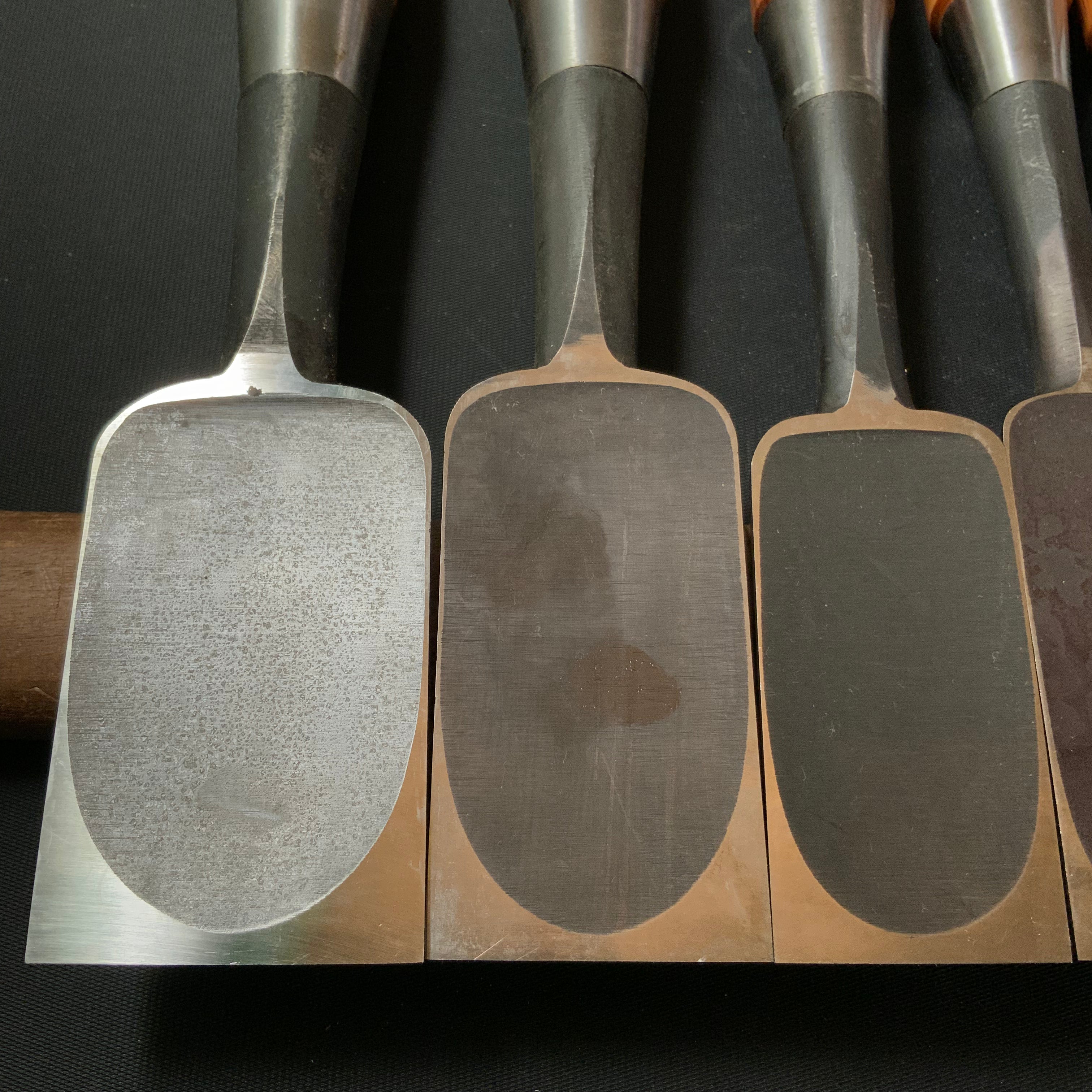 #M153 Mixed Middle Timber chisels set by unknown smith バラ鑿合わせ 半叩き組鑿 作者不明