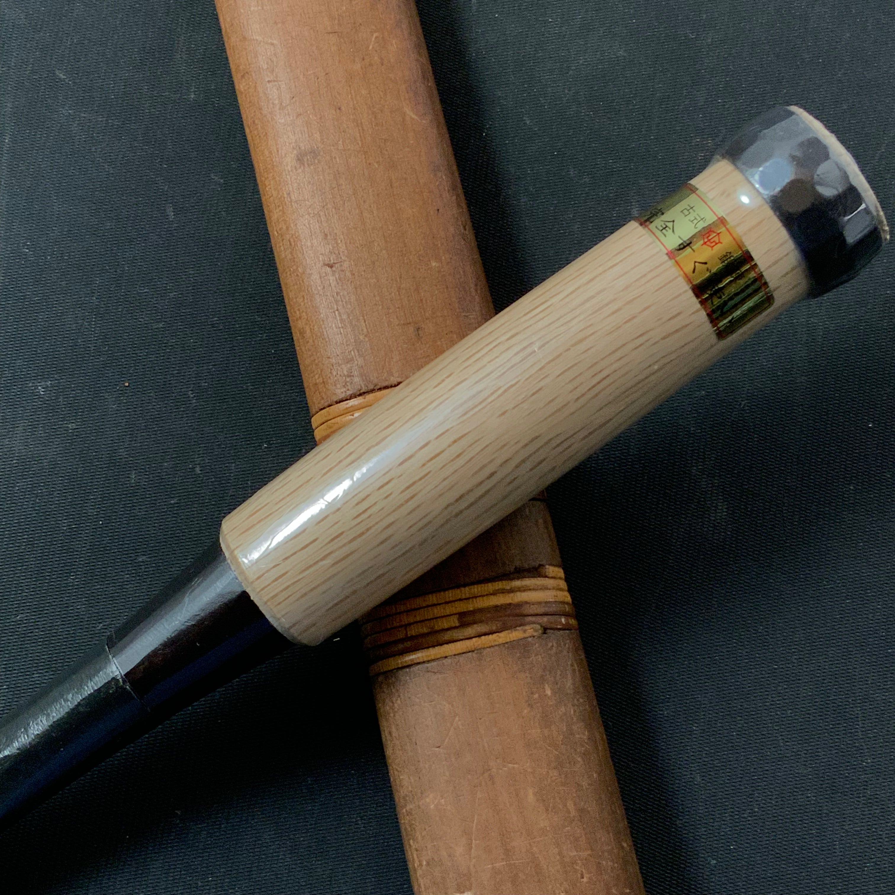 Tasai Bench chisels (Oirenomi) with blue steel 田斎作 黒仕上 追入鑿 48mm