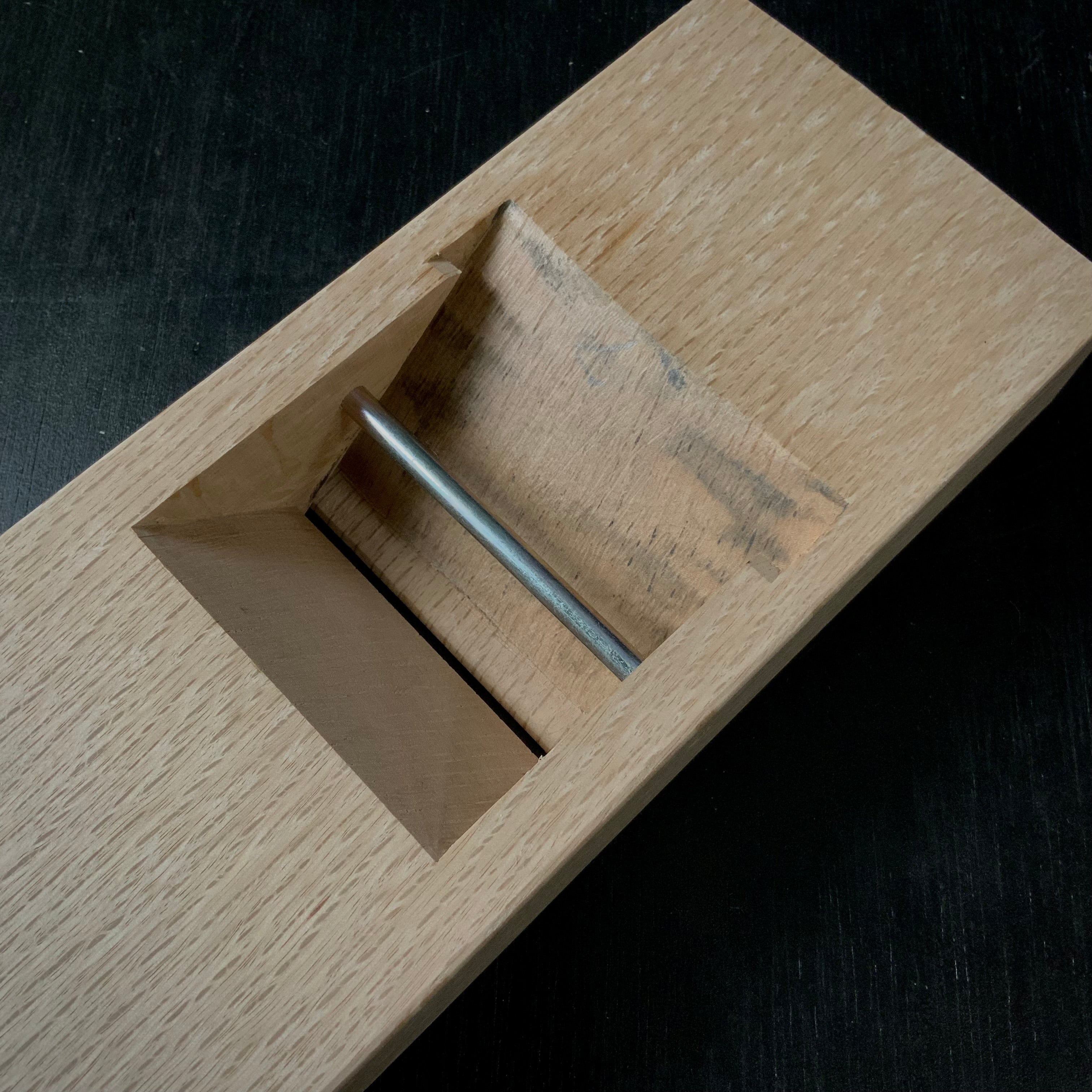 Old stock2 Yabane Smoothing Plane (Kanna) by Ishido Master 石堂輝秀作 矢羽根 仕上げ鉋 70mm