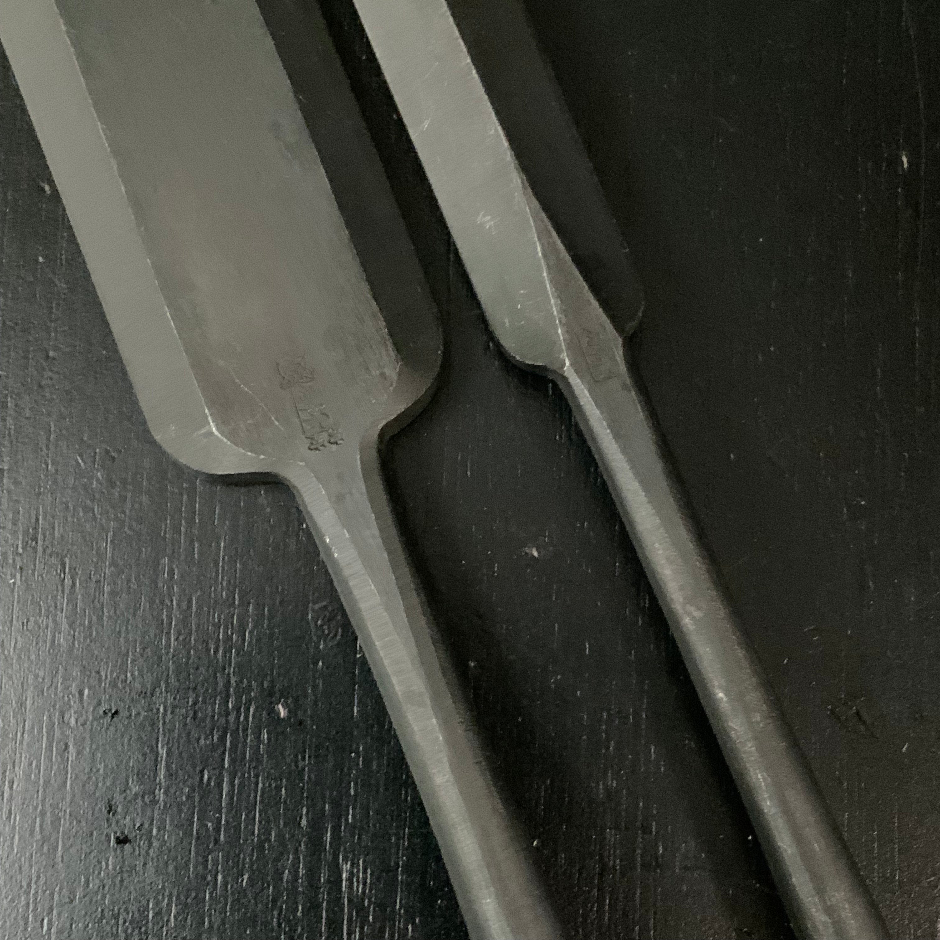 Ouchi Slick Chisels set (Ootsuki-nomi) by Ouchi 4th generation 四代目大内俊明作 宗家大内 大突組鑿 48,24mm