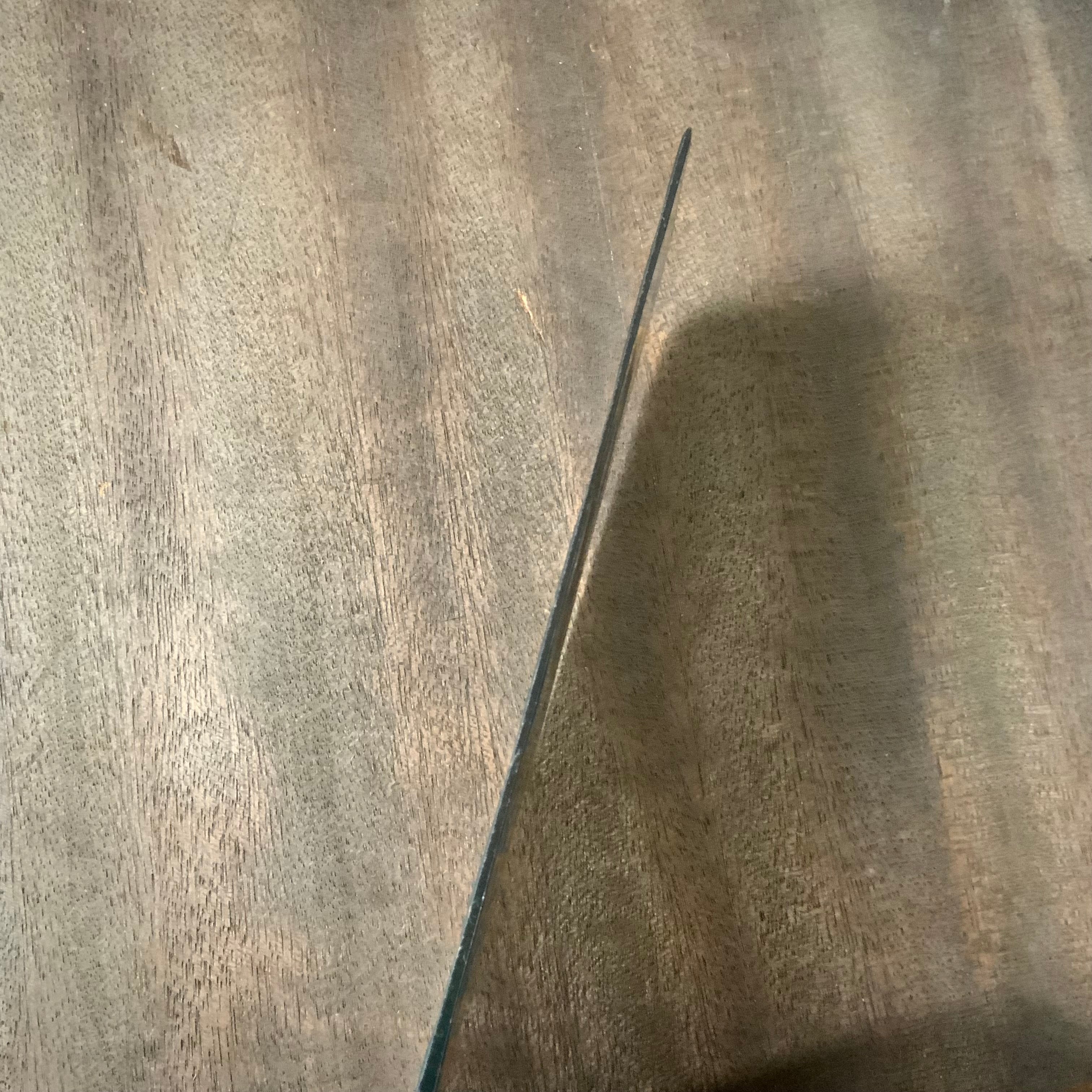 Toufuku Kurouchi Nakiri Hocho 東福作 黒打 菜切包丁(幅広)青紙付 165mm