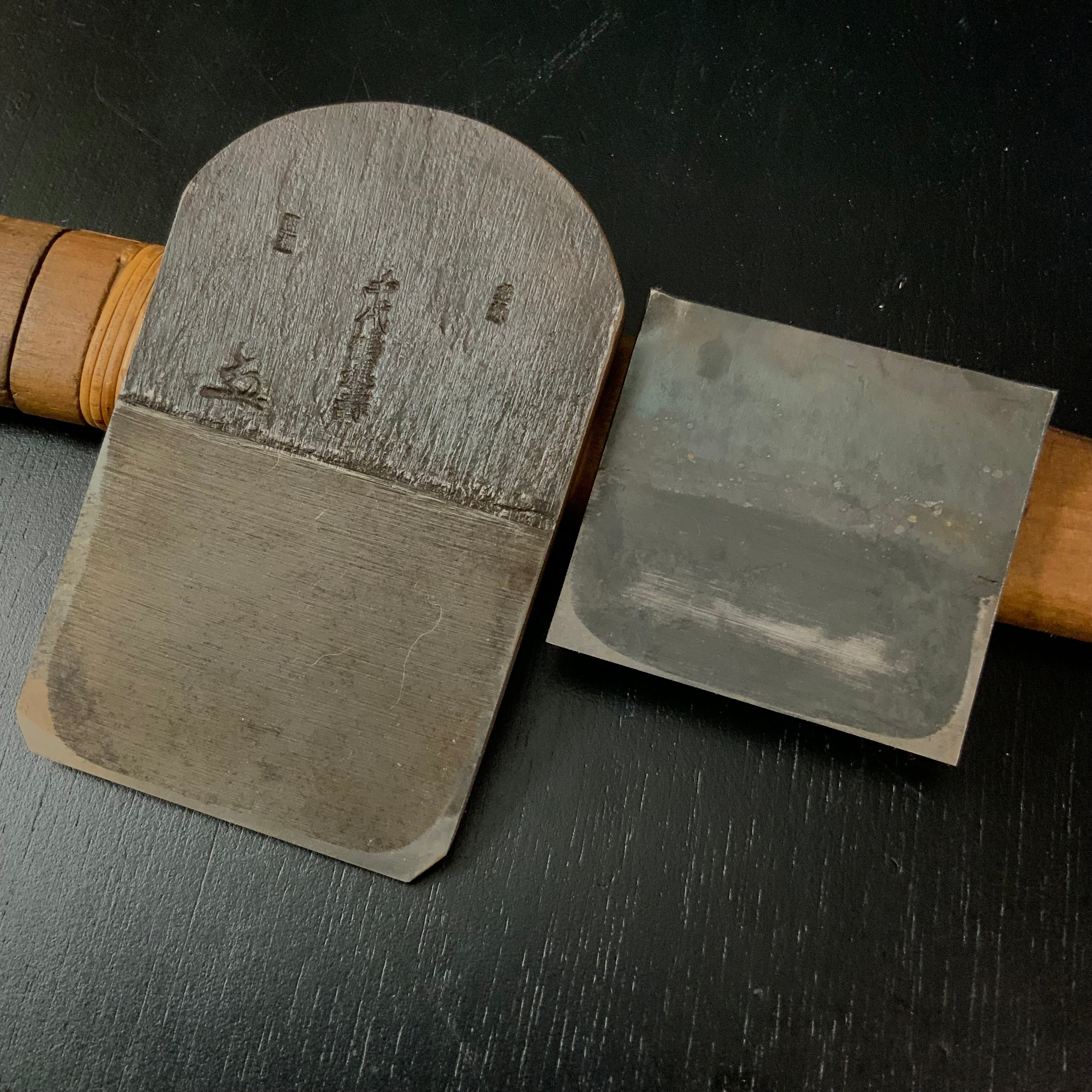 Old stock Chiyoduru Unju Smoothing Plane (Kanna) by Ojima 掘出し物 千代鶴運寿 尾島功大作 仕上げ鉋 70mm