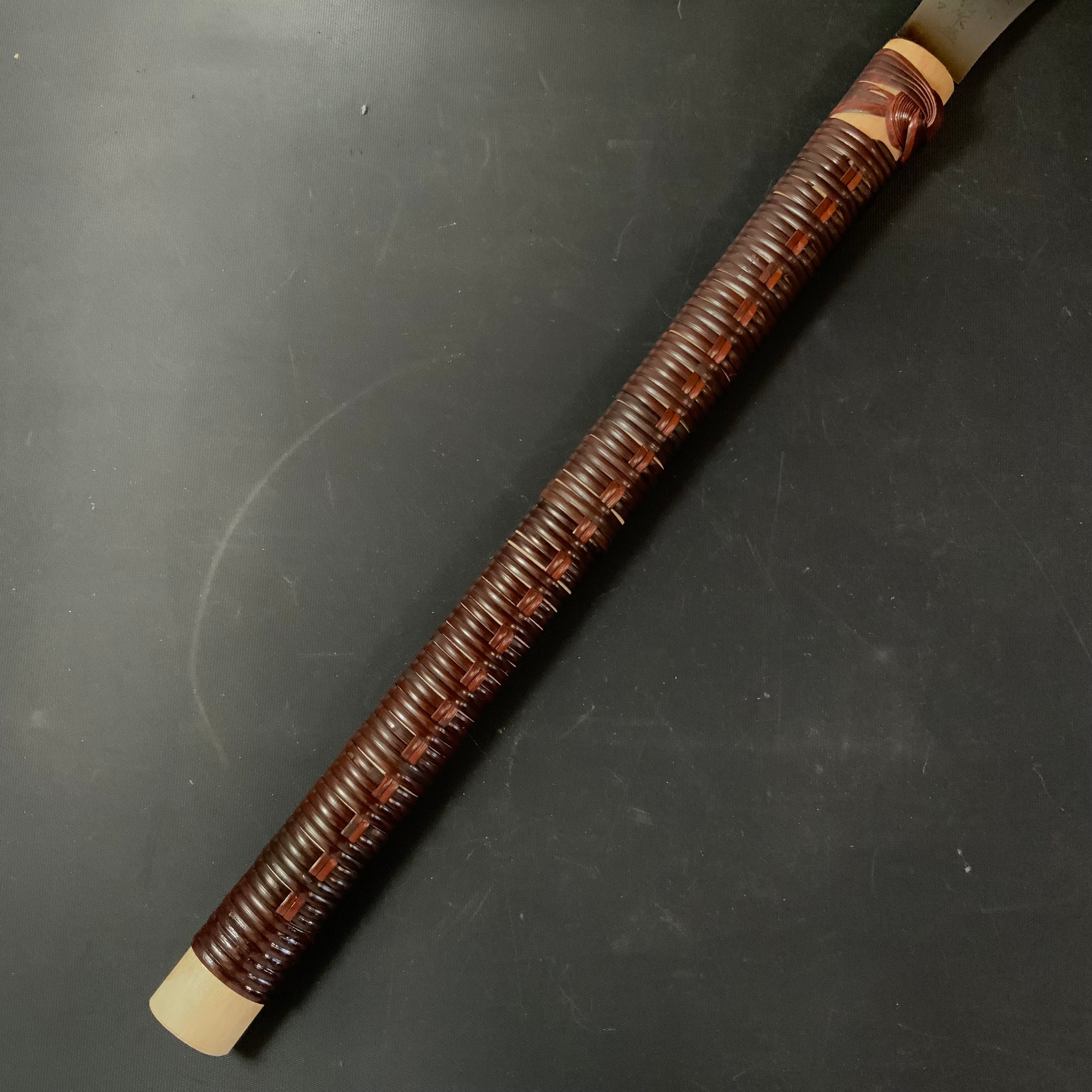 #R48 Ready to use! Old stock Double Edge Saw with Eddy Type Handles set by Kurashige 直ぐ使い 倉重栄助 目立 渦巻き柄 両刃鋸 280mm