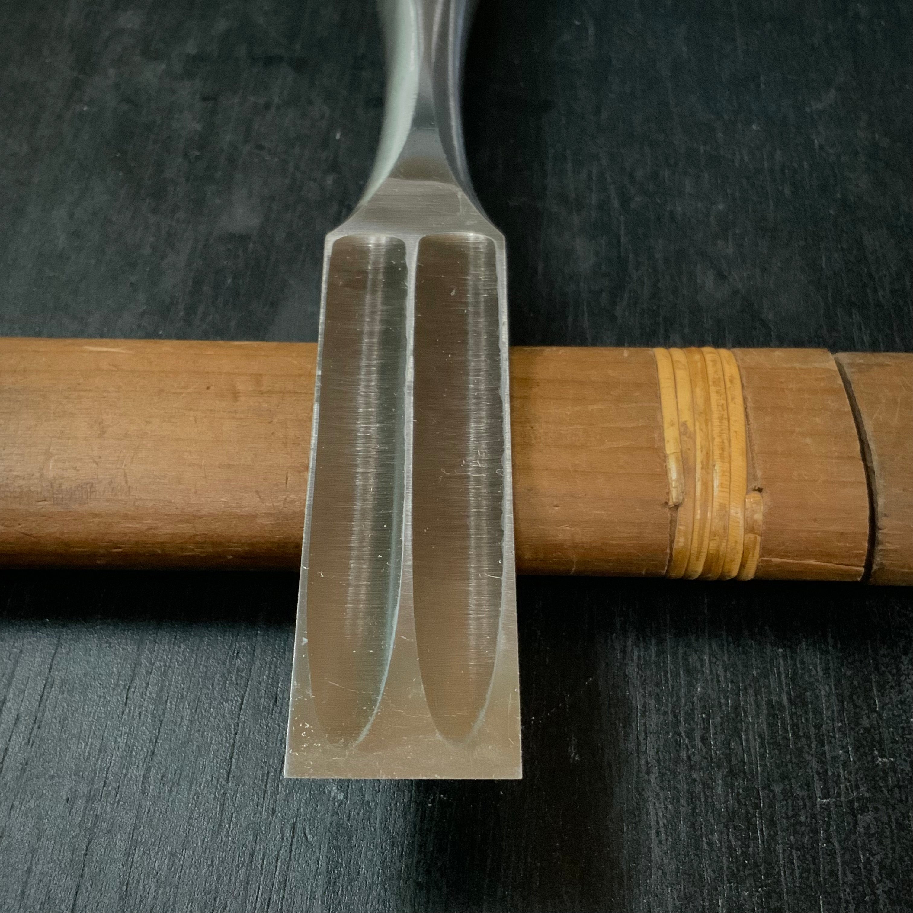 Old stock Sukemaru High-Speed Steel Bench chisels 掘出し物 助丸 ハイス鋼ダメ切り鑿 二つ裏 Damekirinomi 15,24mm