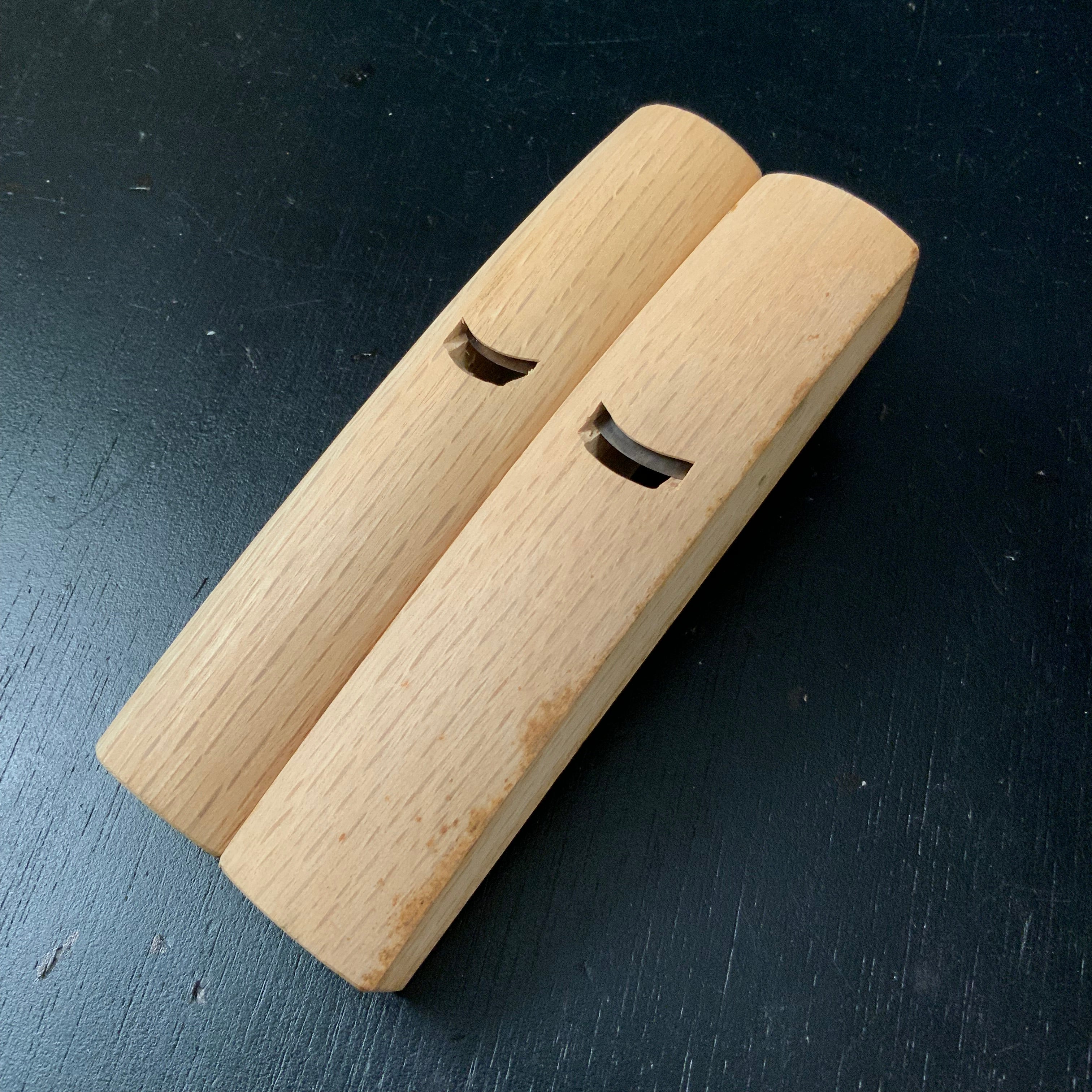 Old stock Kiyotada Spoon bottom plane (Shihosori-Kanna) with Blue steel 掘出し物 清忠 四方反鉋 青紙鋼 12mm 15mm