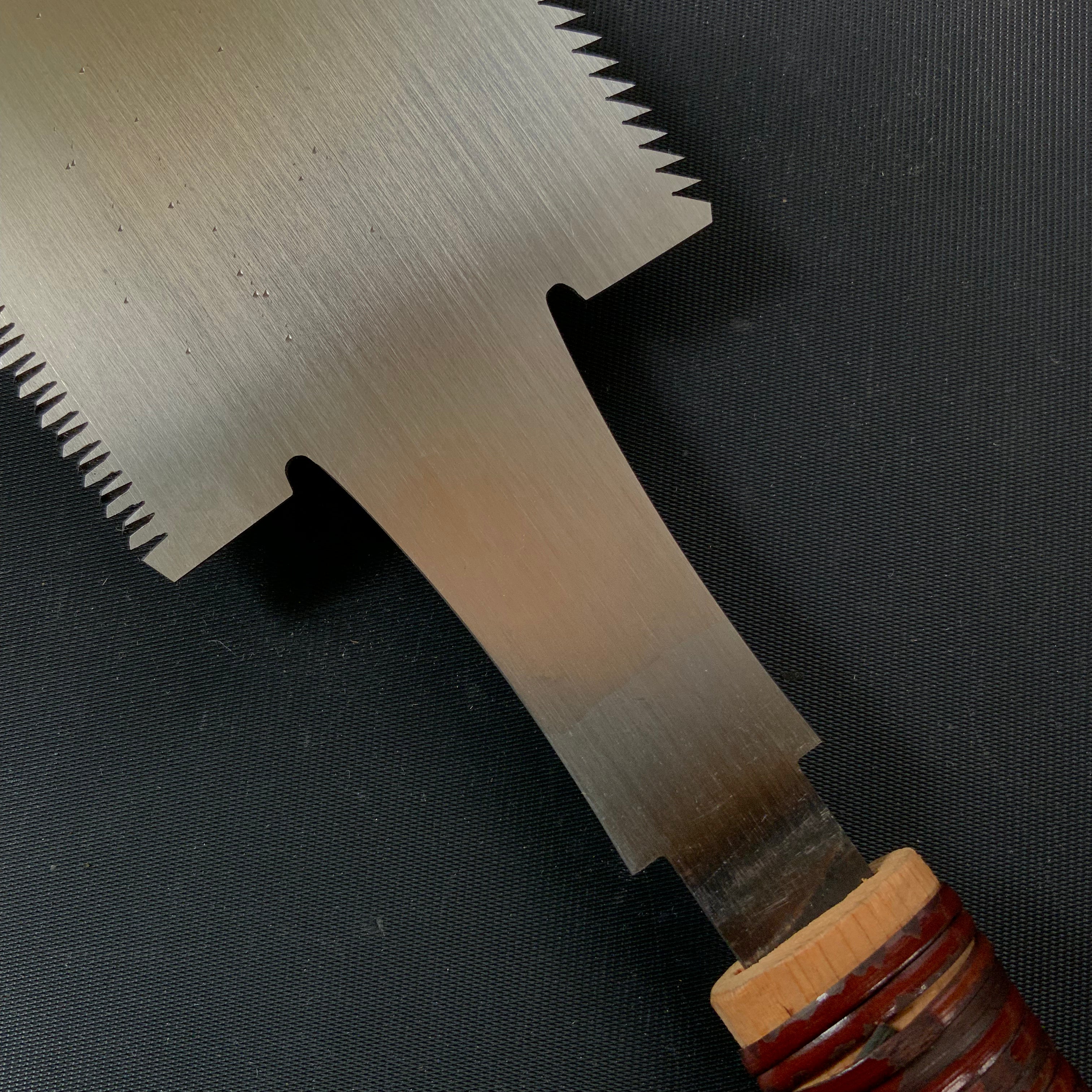 #81 Nagakatsu Double Edge (Ryoba) Saw with Eddy Type Handles For Hard Wood 長勝鋸 両刃鋸 渦巻き柄 広葉材用 270mm