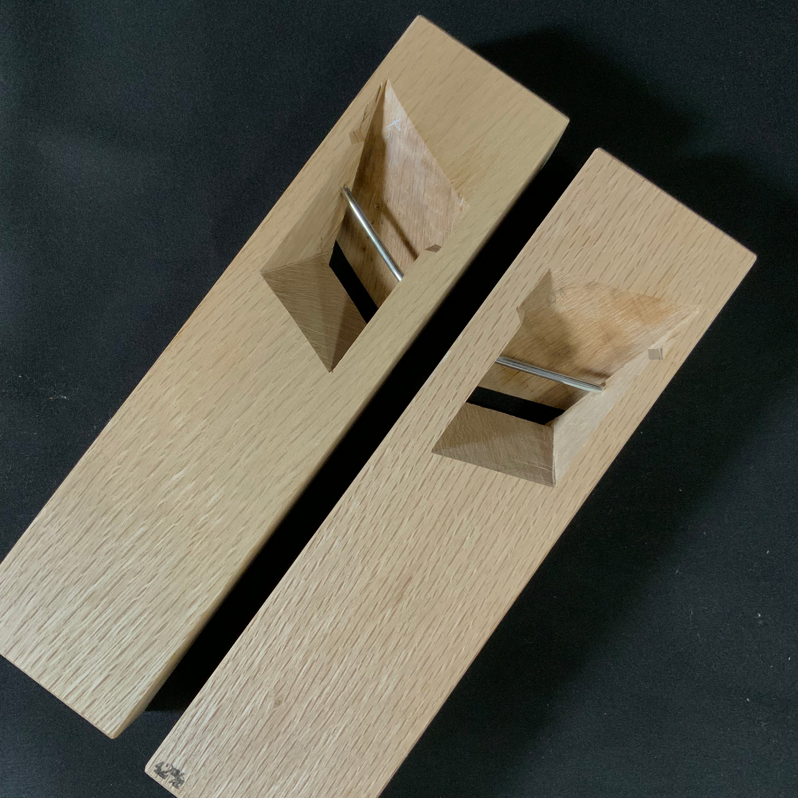 Yoshitaka Small Rabbet Planes (Kiwa-Kanna) with White steel 義隆 豆際鉋 42mm