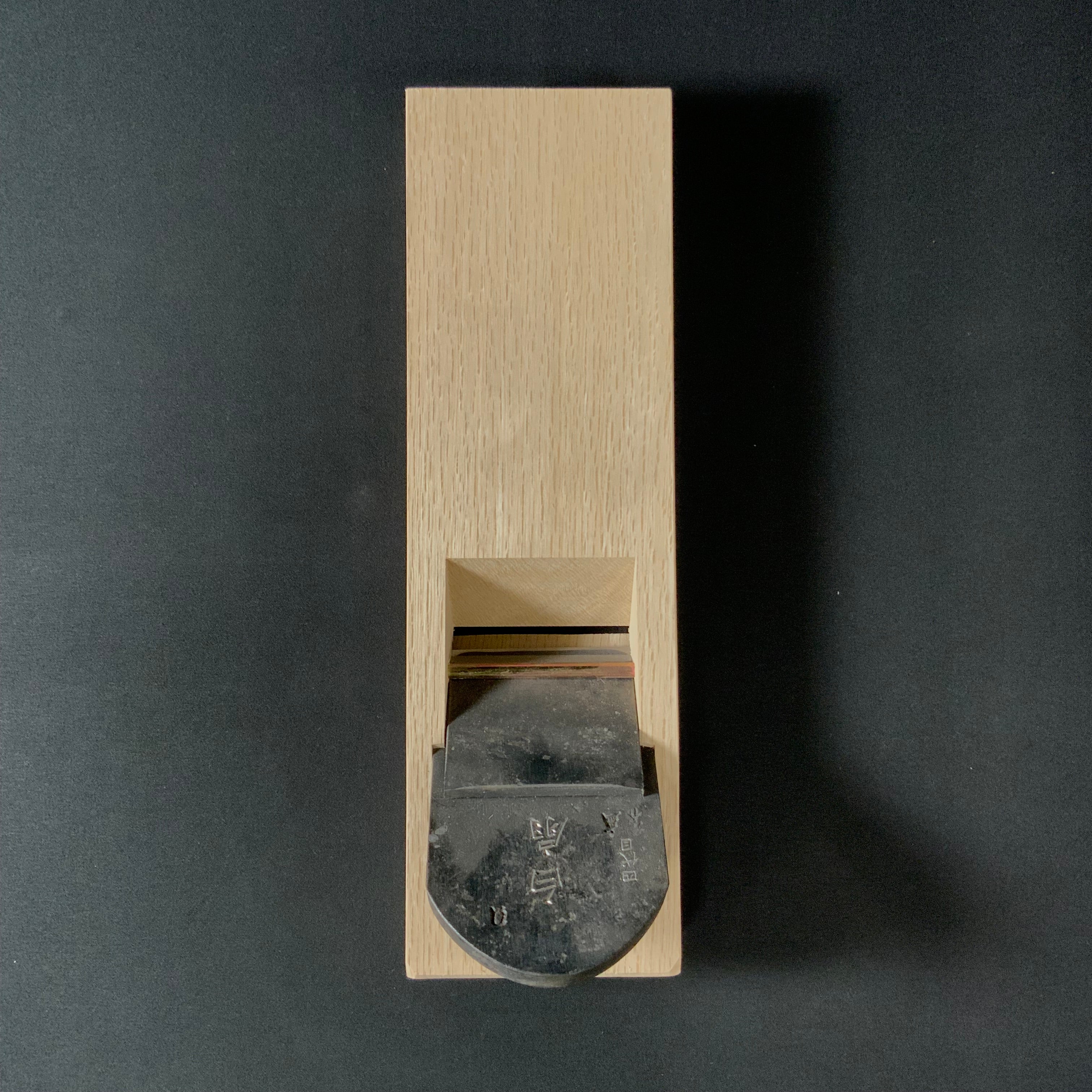 Shirazen Smoothing Plane (Kanna) by Seisuke Mizuno 水野清介作 特注 白扇 仕上げ鉋 70mm