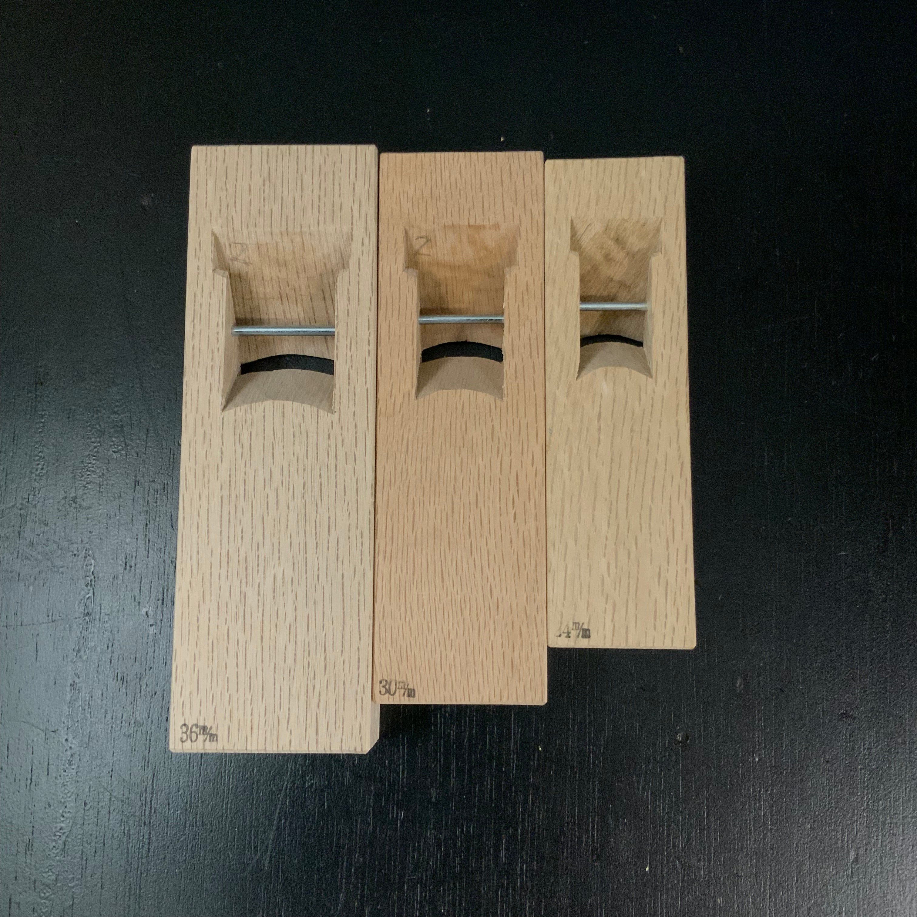 Yoshitaka Mini Rounding Plane (Uchimaru Kanna) made by Komori 小森作 義隆 内丸豆鉋 24,30,36mm