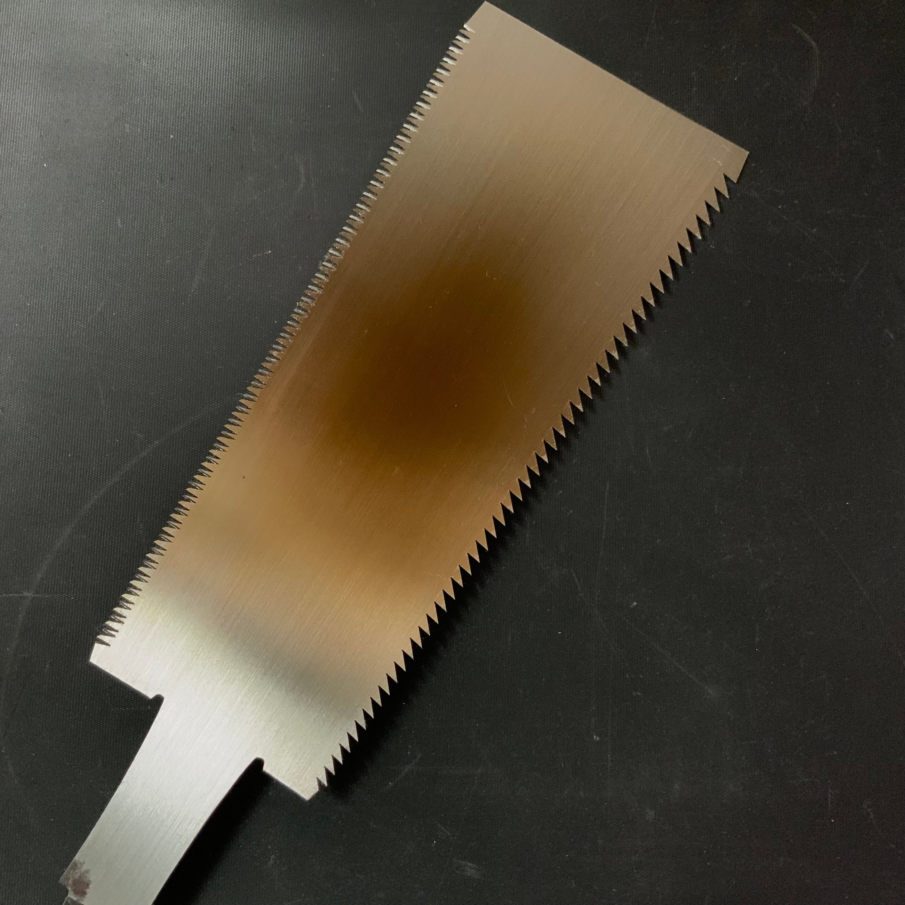 #R49 Ready to use! Old stock Double Edge Saw with Eddy Type Handles set by Kurashige 直ぐ使い 倉重栄助 目立 渦巻き柄 両刃鋸 270mm