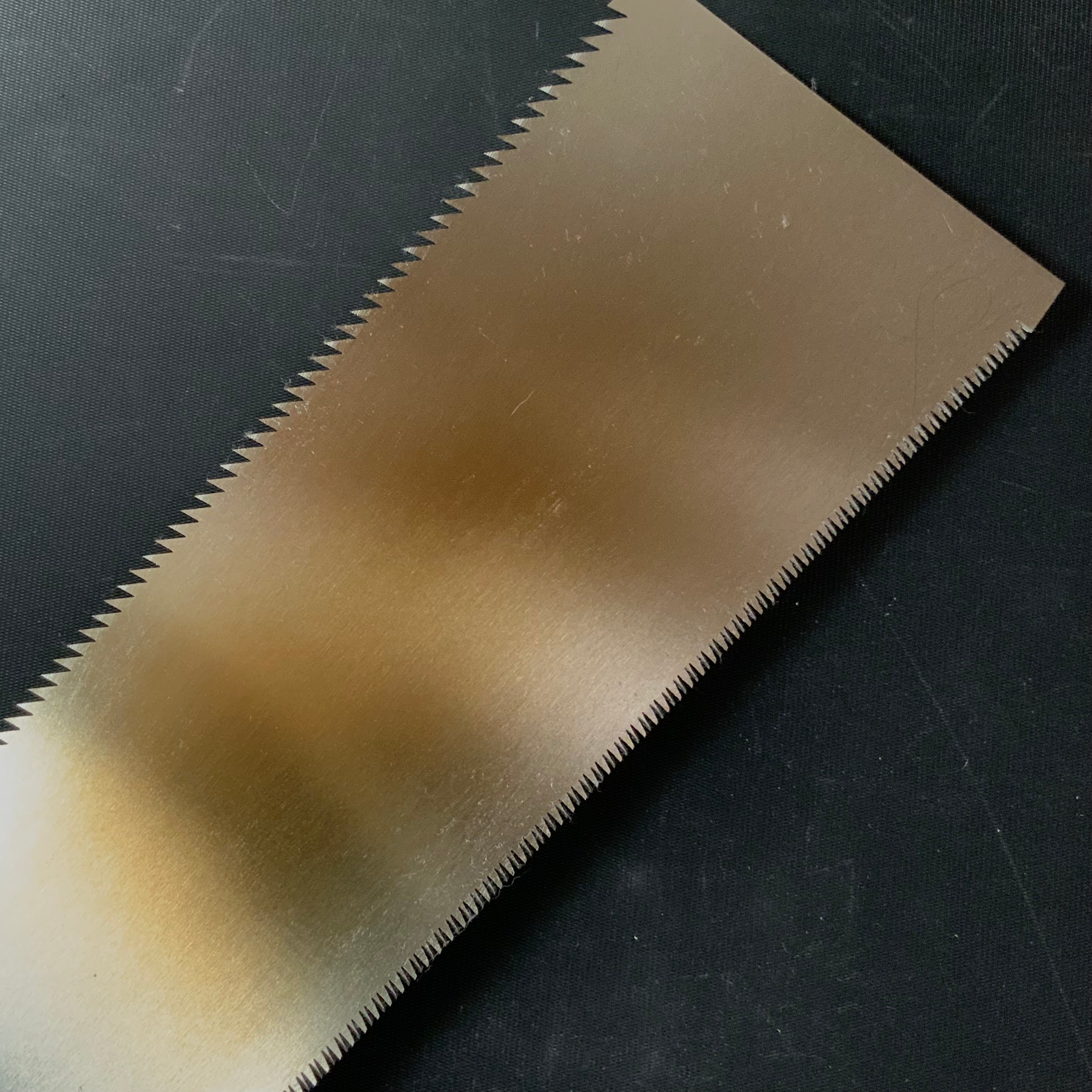 #R42 Ready to use! Old stock Double Edge Saw with Eddy Type Handles set by Kurashige 直ぐ使い 倉重栄助 目立 渦巻き柄 両刃鋸 230mm