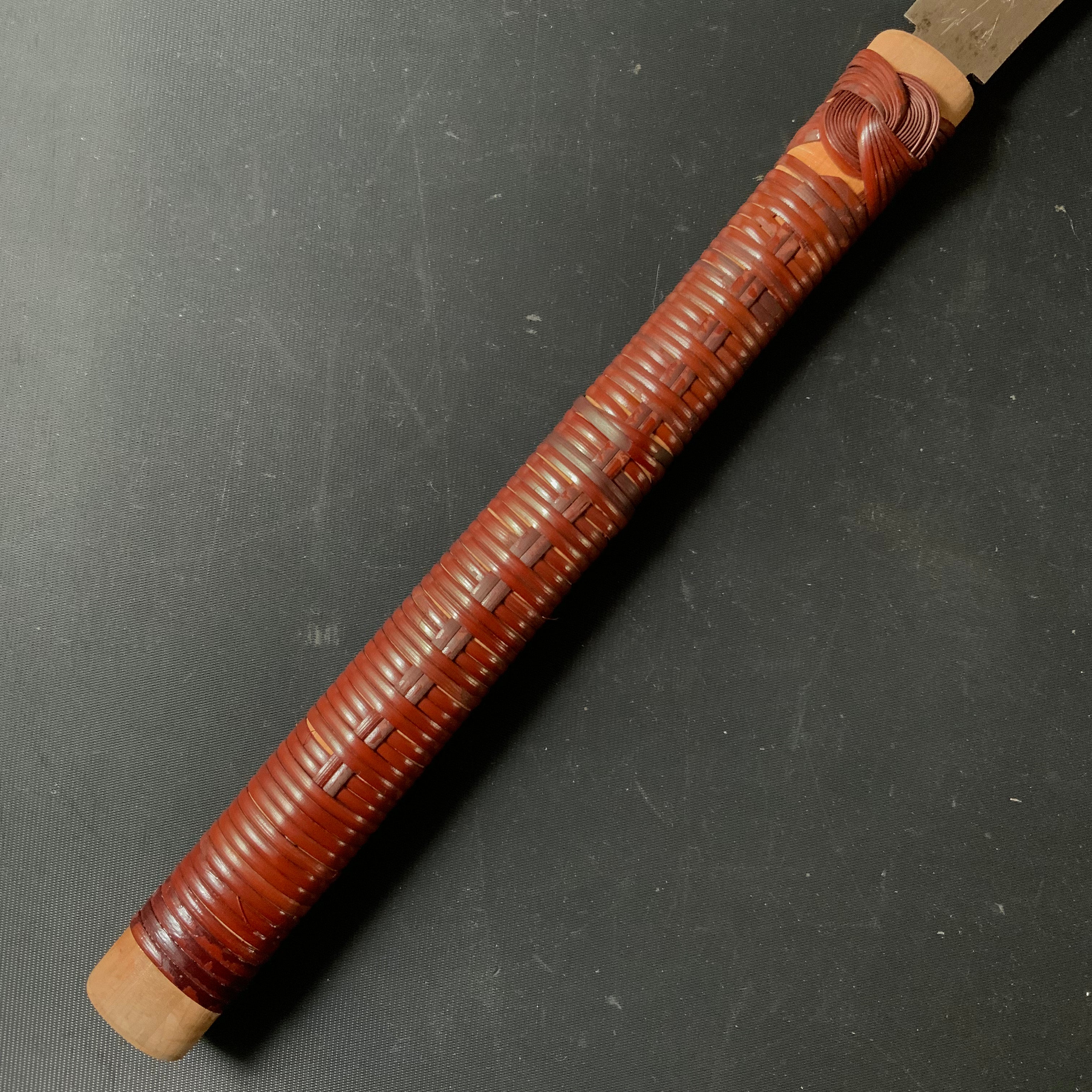 #R34 Ready to use! Old stock Double Edge Saw with Eddy Type Handles set by Kurashige 直ぐ使い 倉重栄助 目立 渦巻き柄 両刃鋸 210mm