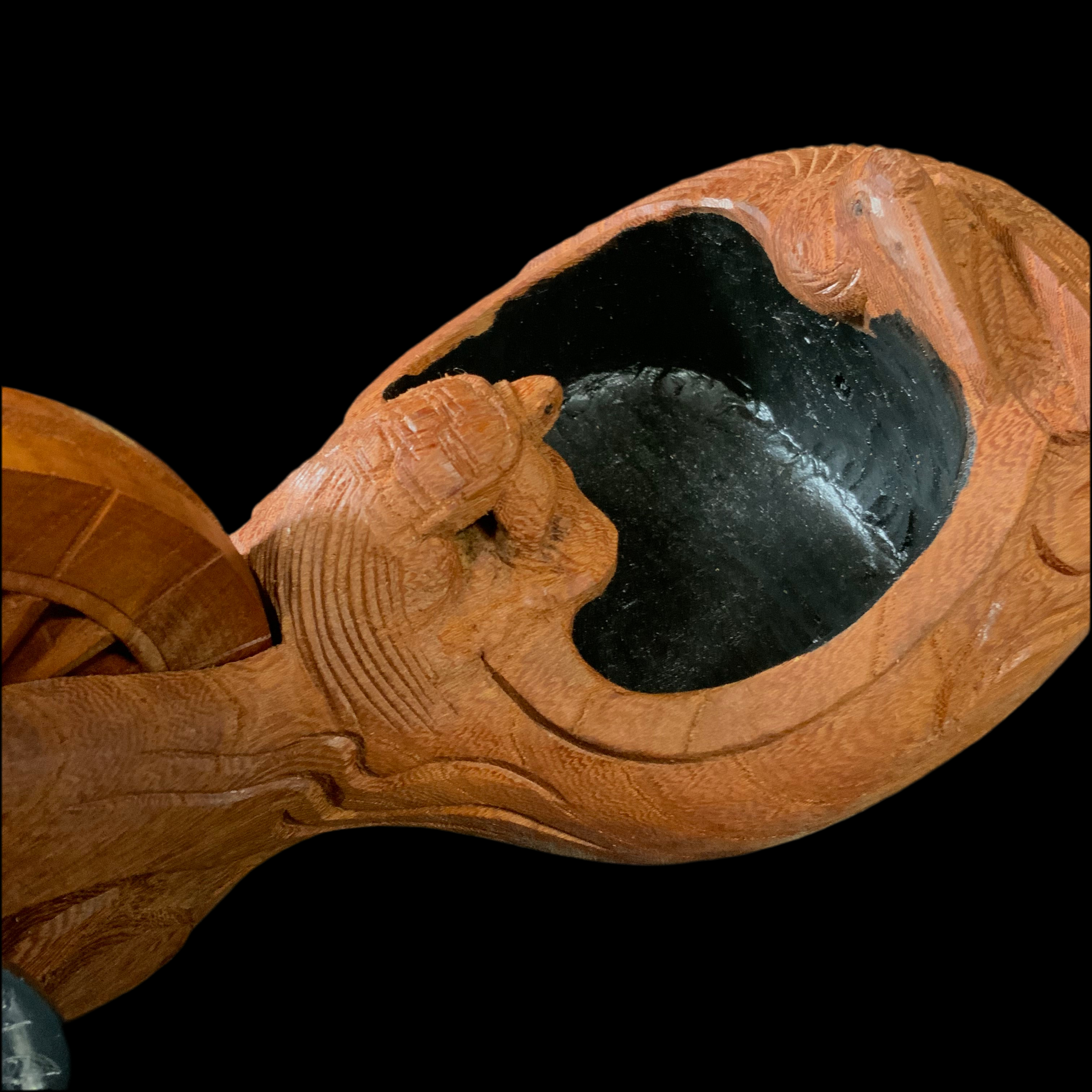 #ST60 坪辰作 鶴亀 墨壺 255mm Japanese Carpenter Ink Pot Traditional Measuring Tools Sumitsubo by Tsubotatsu