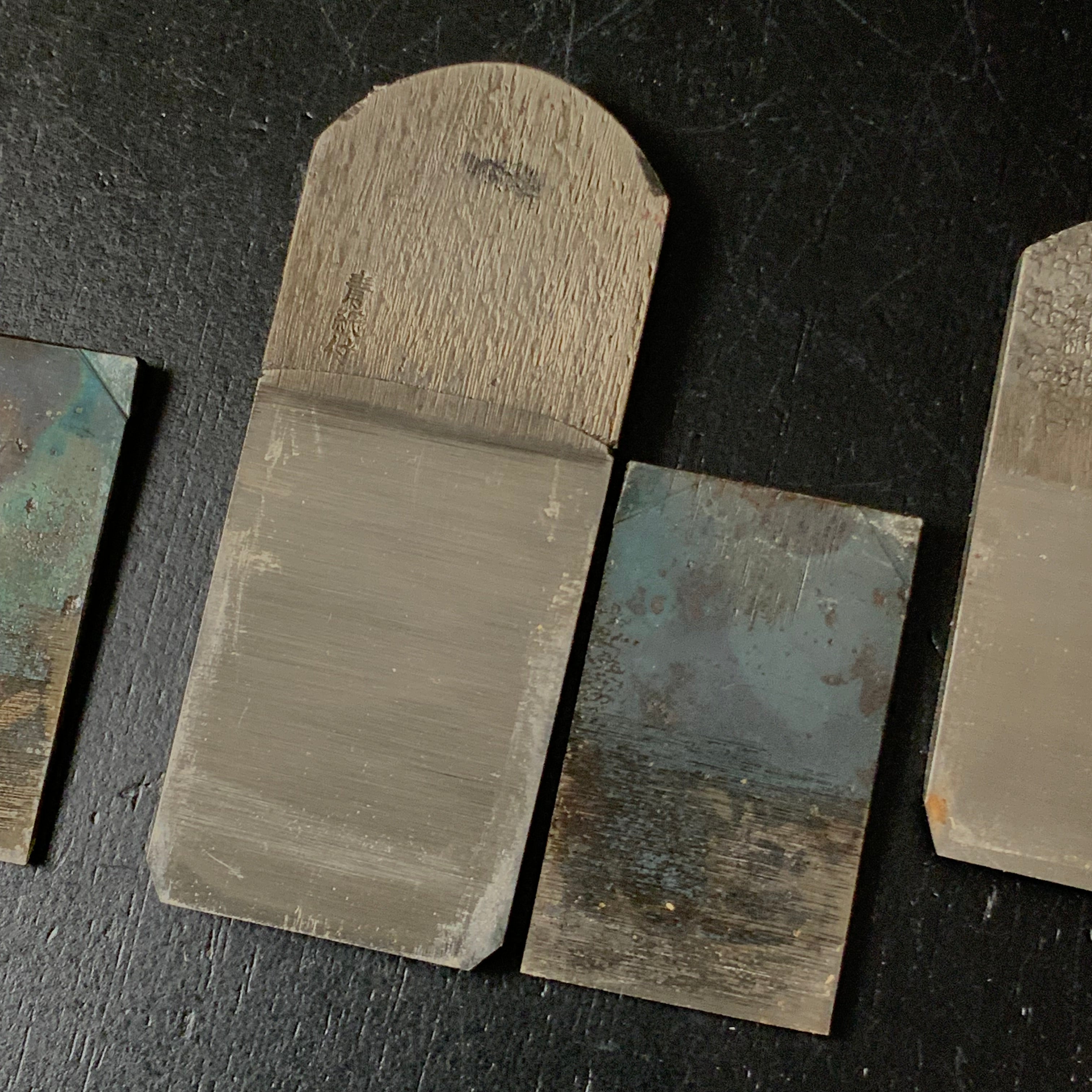 Old stock Mini Flat Plane with Blue Steel 掘出し物 廣重 豆平鉋 青紙鋼 36mm/42mm/48mm