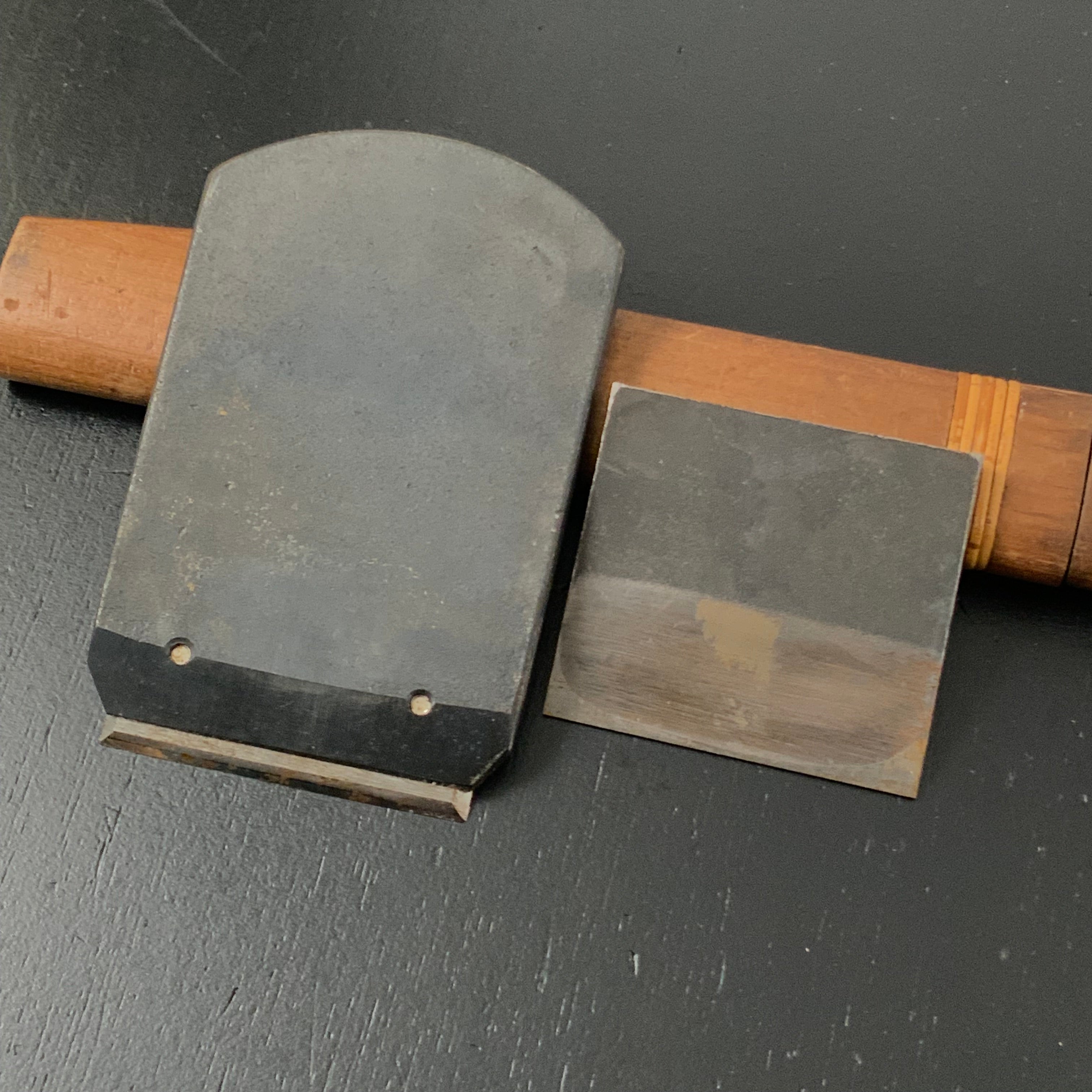 Old stock Tenshin Smoothing Two-Sided Alternating Blade Plane (Kanna) 掘出し物 天心 二面替刃式 仕上げ鉋 70mm
