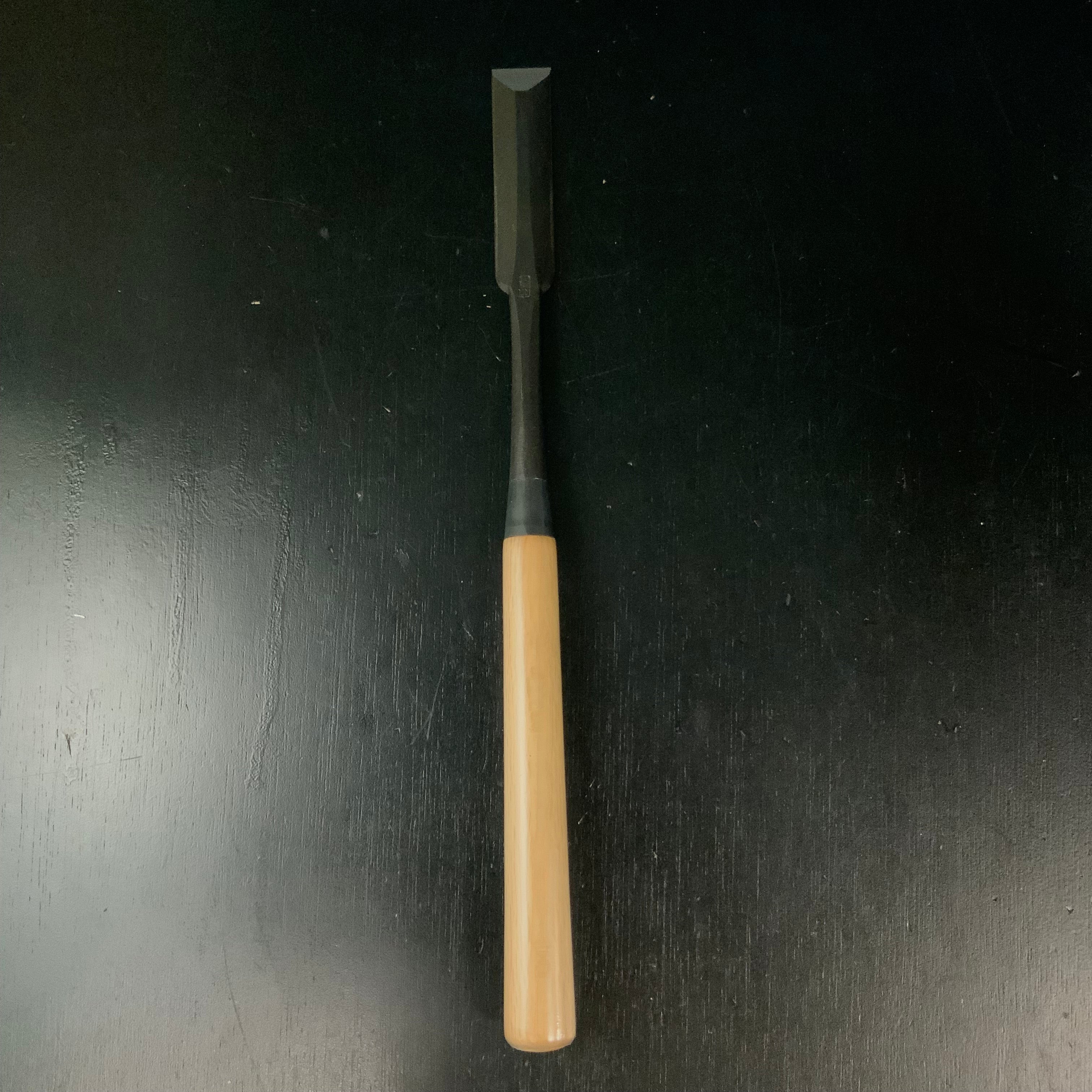 Tasai Special Dovetail Paring chisels with blue steel 田斎作 鎬薄鑿 白樫柄 24mm usunomi