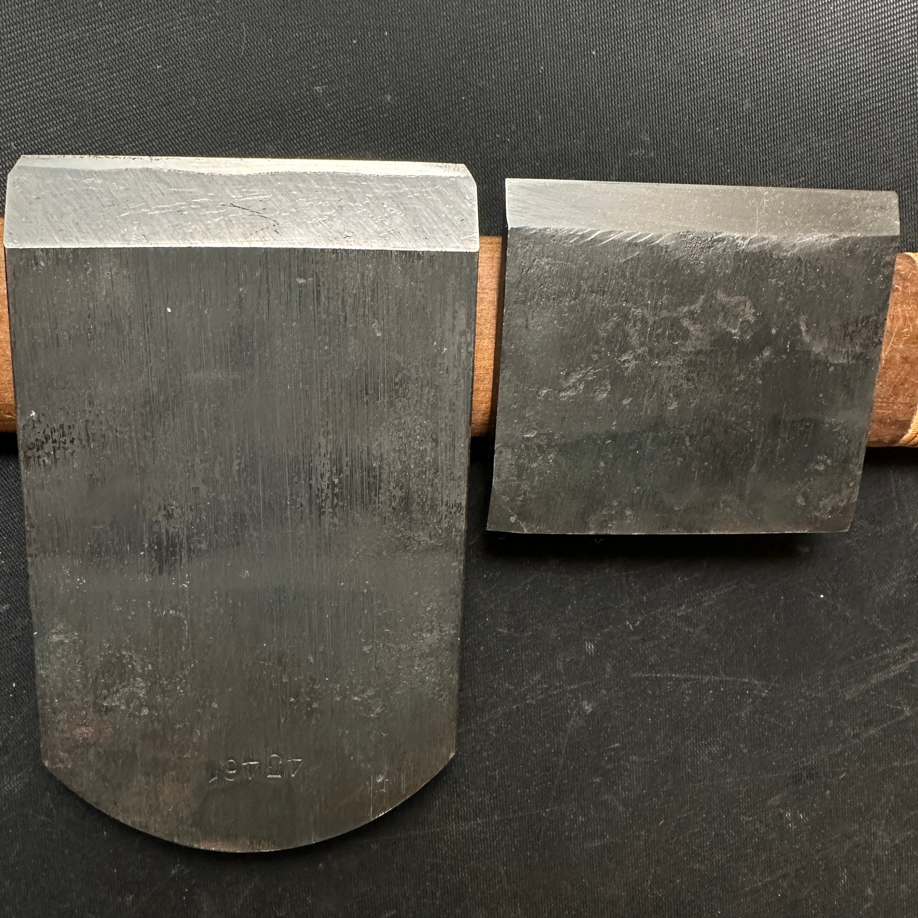 Old stock #2 Kanju Smoothing Plane by Chiyotsuru Nobukuni 掘出し物 三代目千代鶴作 寬寿 仕上げ鉋 70mm No.43461