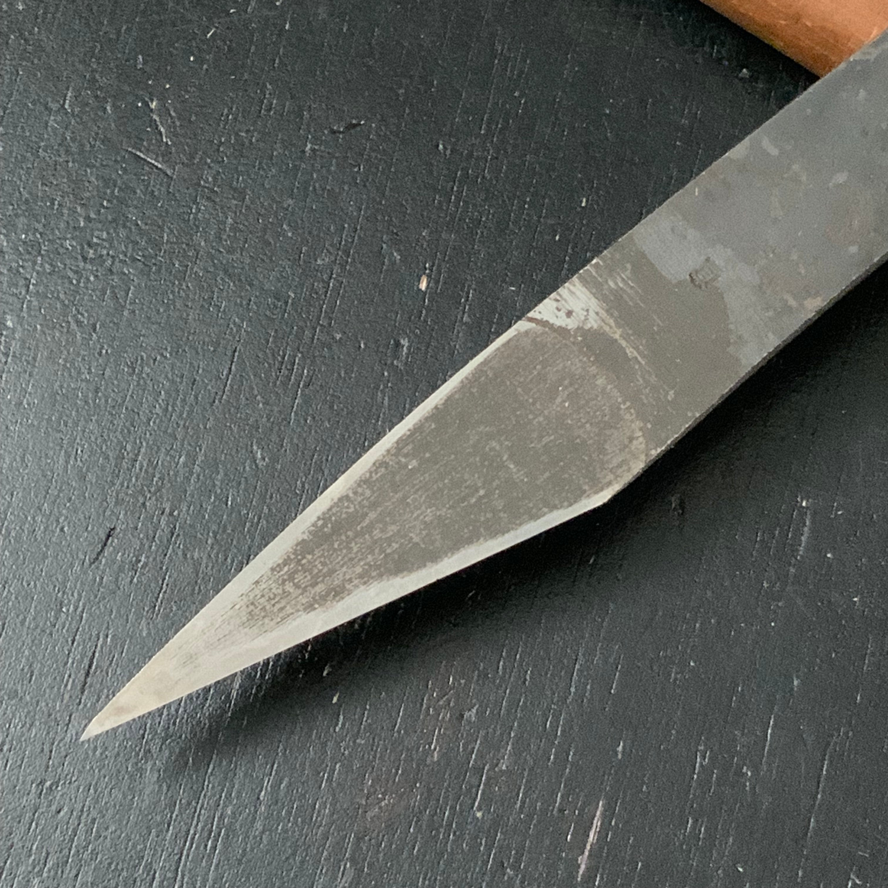 Old stock #2 Kouzaburo Kiridashi Kokatana Right hand 掘出し物 直 長谷川幸三郎作 切出し 7分 右