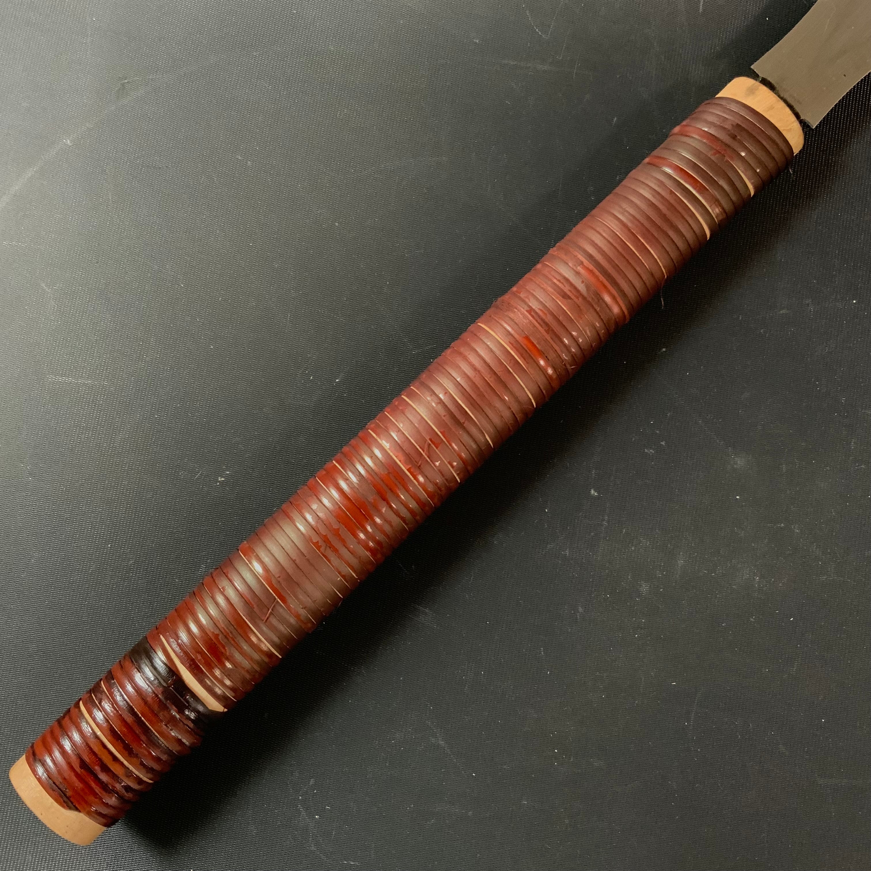 #R41 Ready to use! Old stock Double Edge Saw with Eddy Type Handles set by Kurashige 直ぐ使い 倉重栄助 目立 渦巻き柄 両刃鋸 210mm