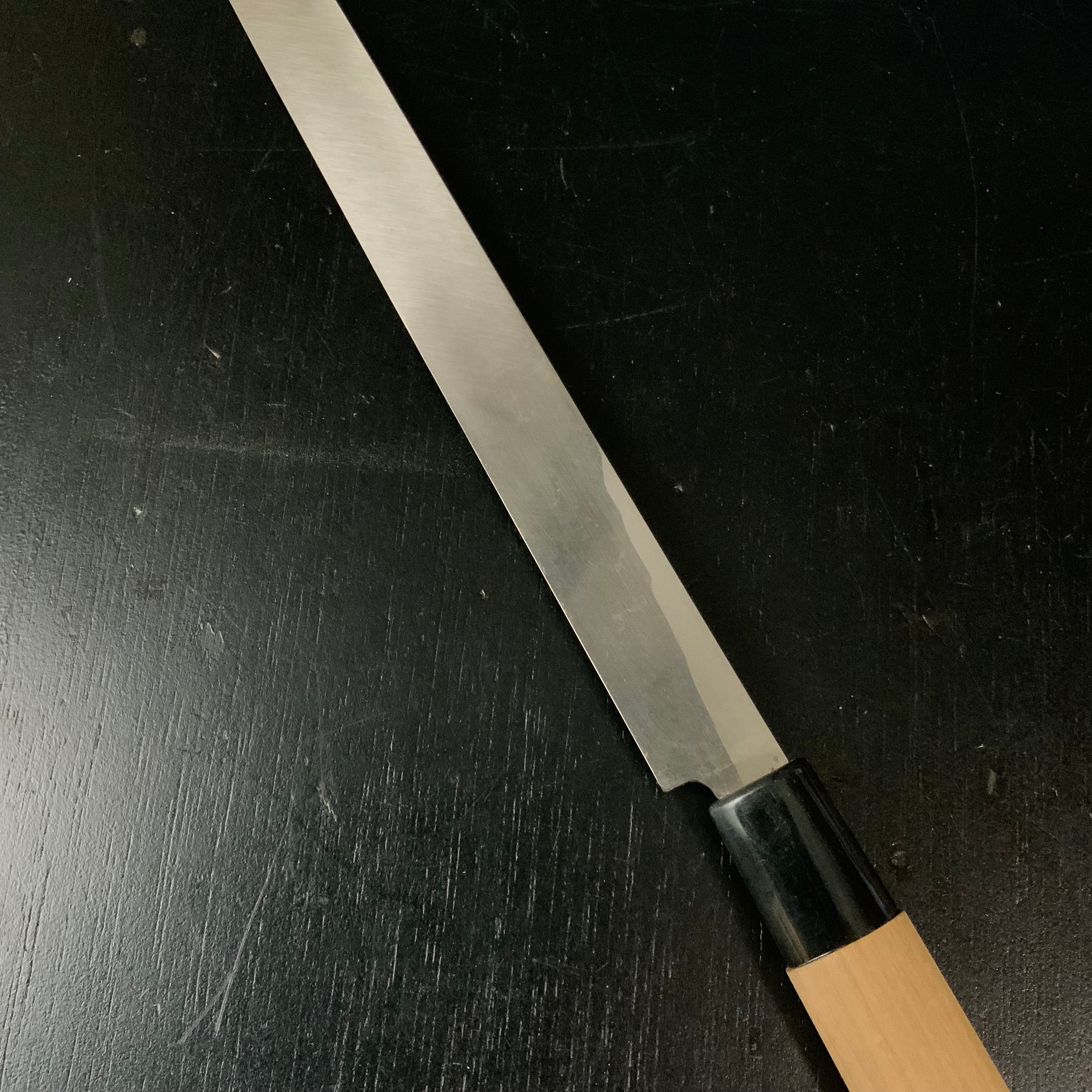 Old stock Eikichi Takohiki Kitchen Knife 240mm 栄吉作 蛸引包丁 240mm