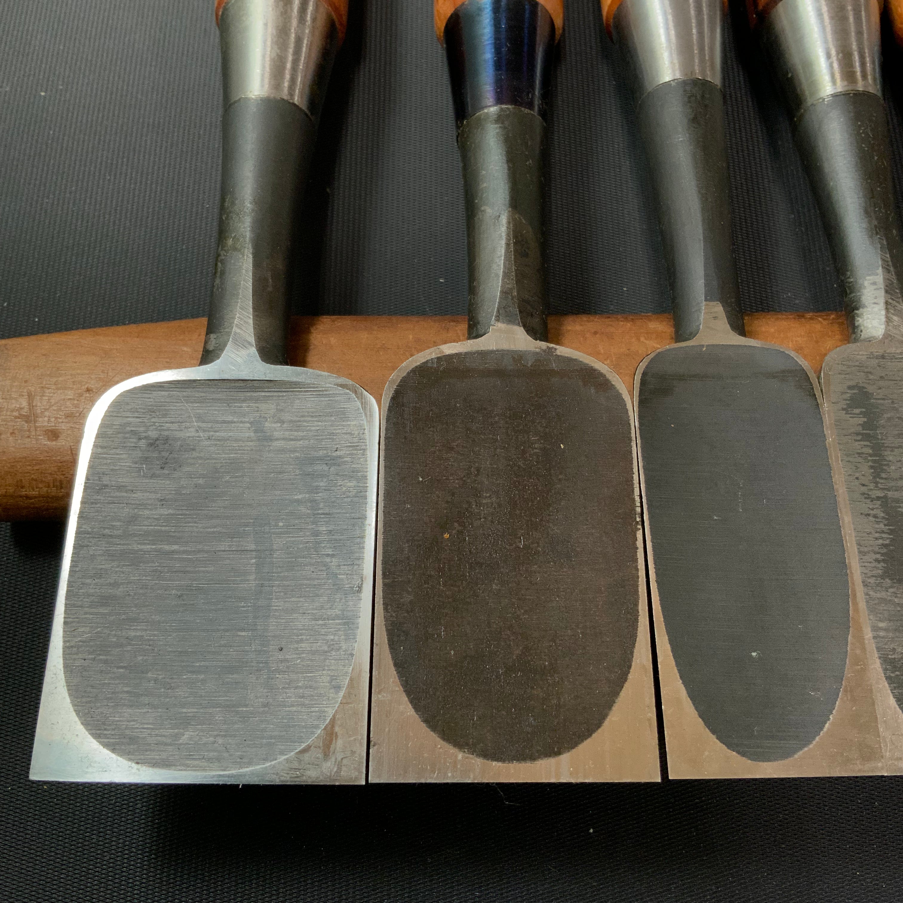 #M142 Mixed set for beginner Bench chisels set by unknown smith バラ鑿合わせ 初心者におすすめ 追入組鑿作者不明