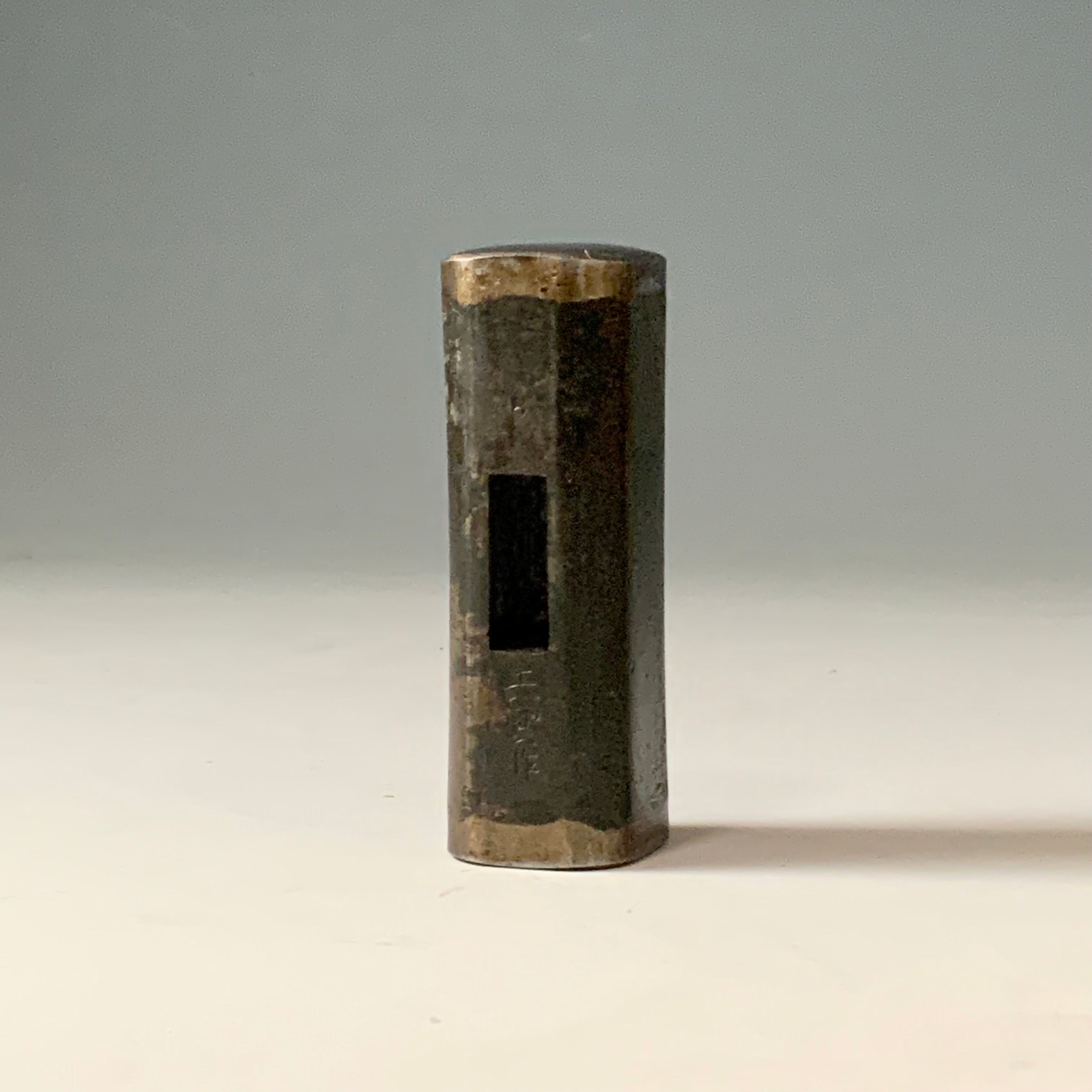 Old stock Tenun Square Hammers with Hand-filed Blacksmith Finish 掘出し物 天雲作 四角玄翁 ヤスリ黒仕上 300g