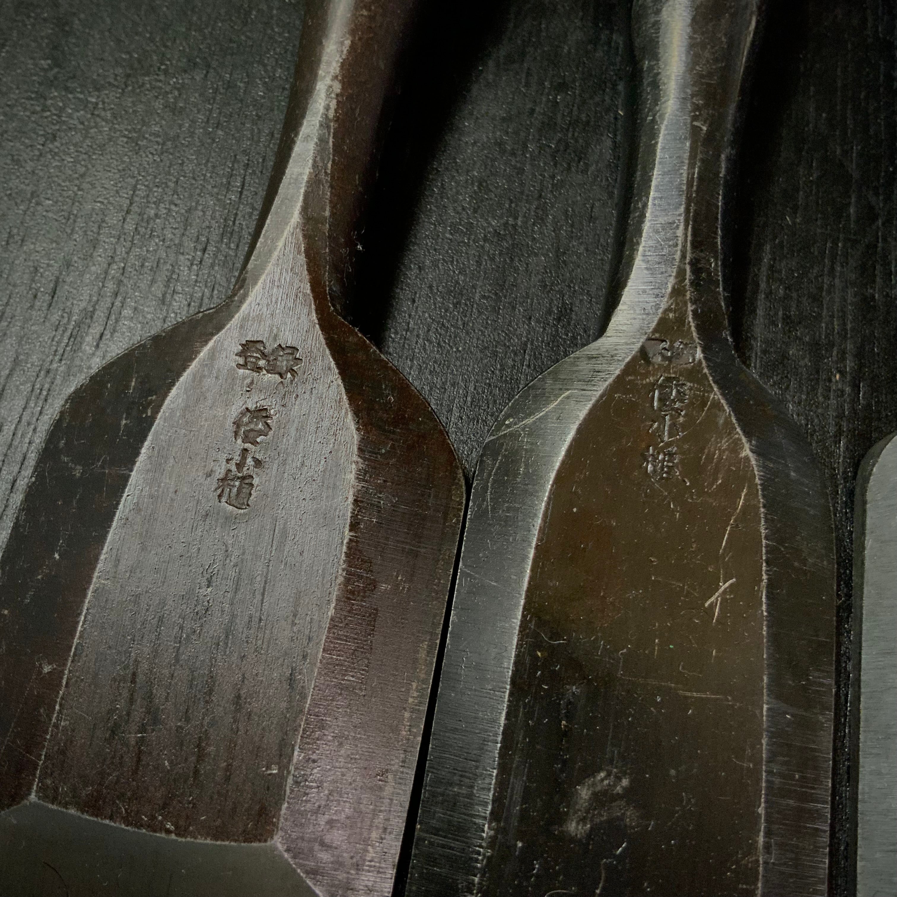 #M160 Mixed set for beginner Bench chisels set by unknown smith バラ鑿合わせ 初心者におすすめ 追入組鑿作者不明