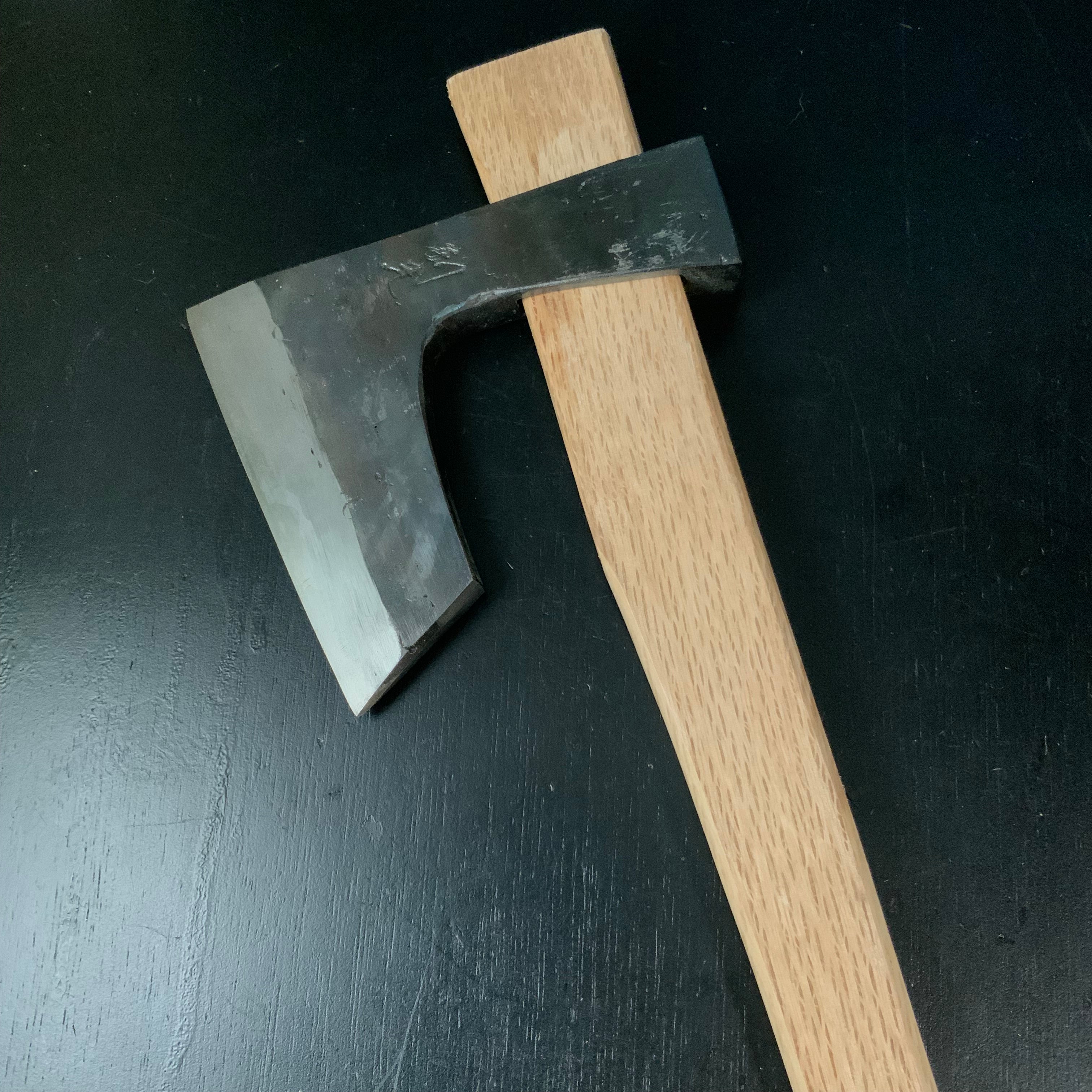 #Mk19 Old stock Japanese Carpenter's Axe 掘出し物 鉞 木割り斧 Masakari