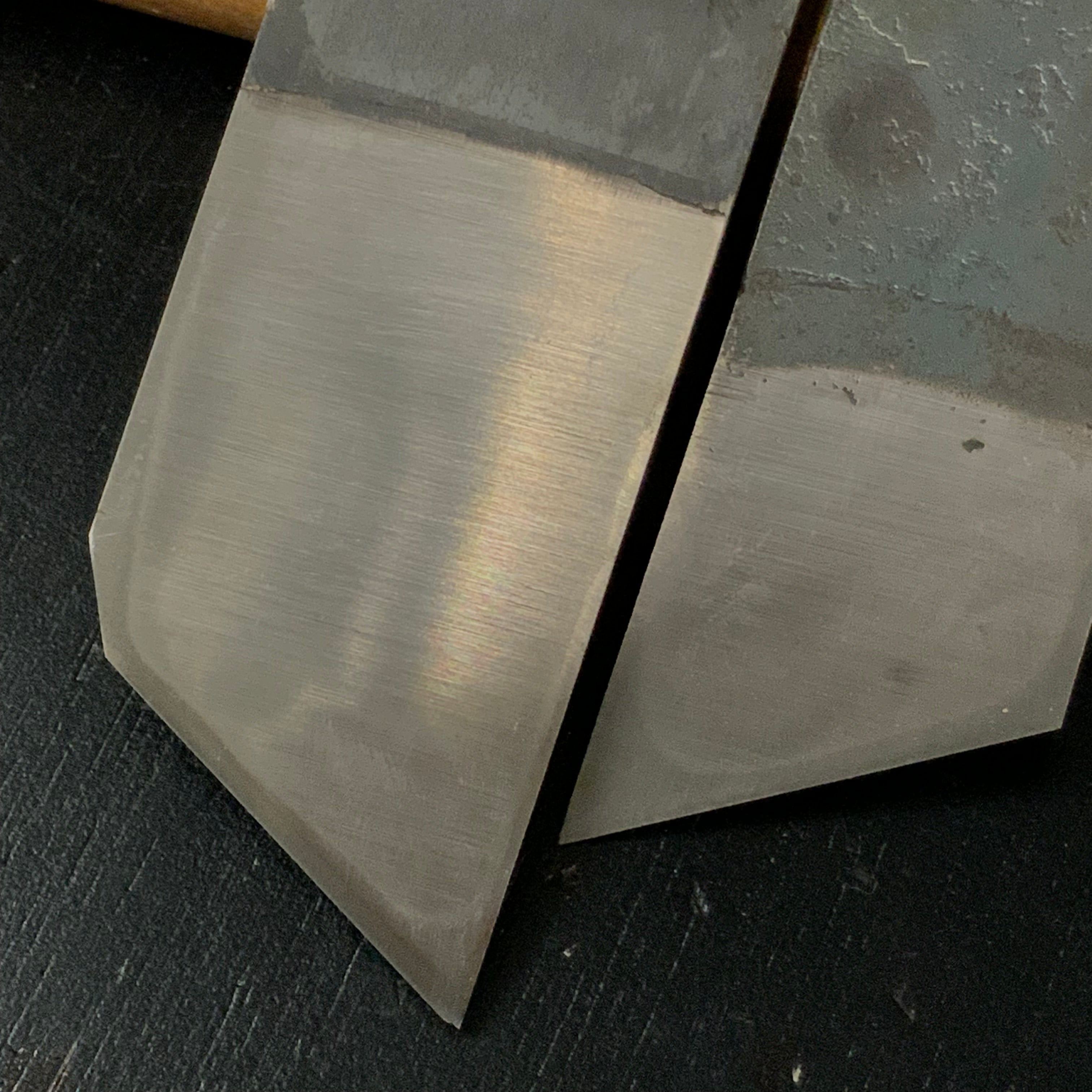 Old stock Kiyotada Rabbet Plane with Blue steel left 掘出し物 清忠 際鉋 青紙鋼 左 36mm