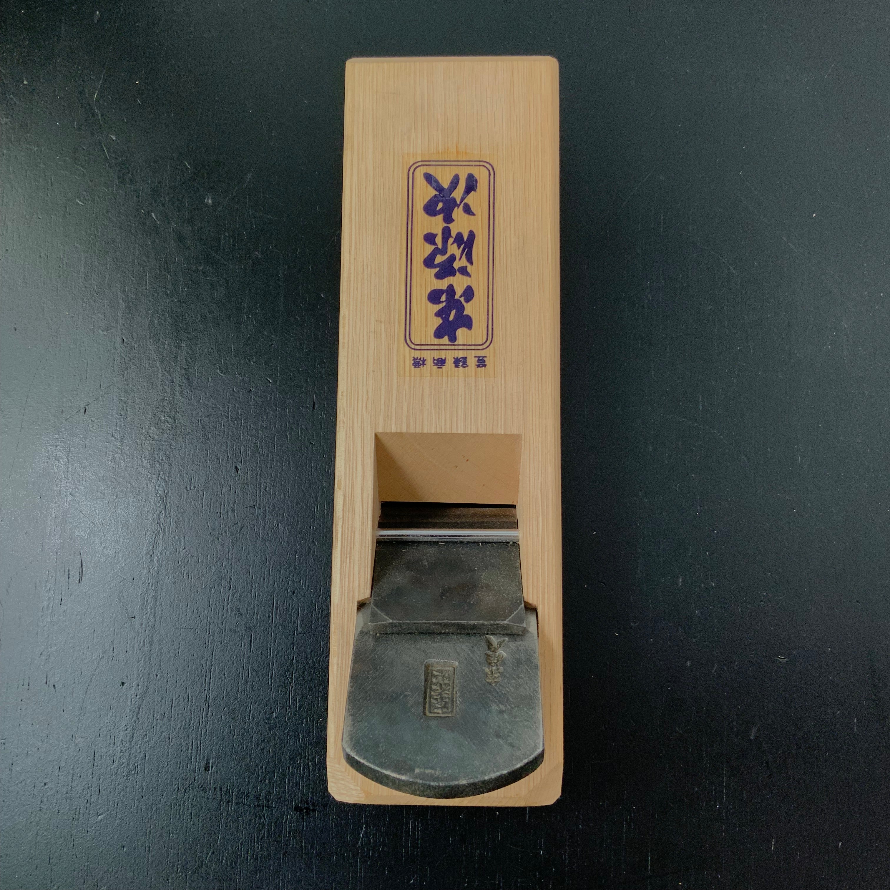 Old stock Azuma-Genji Smoothing Plane (Kanna) with White Oak dai 掘出し物 東源次 鉋 白樫台 60mm