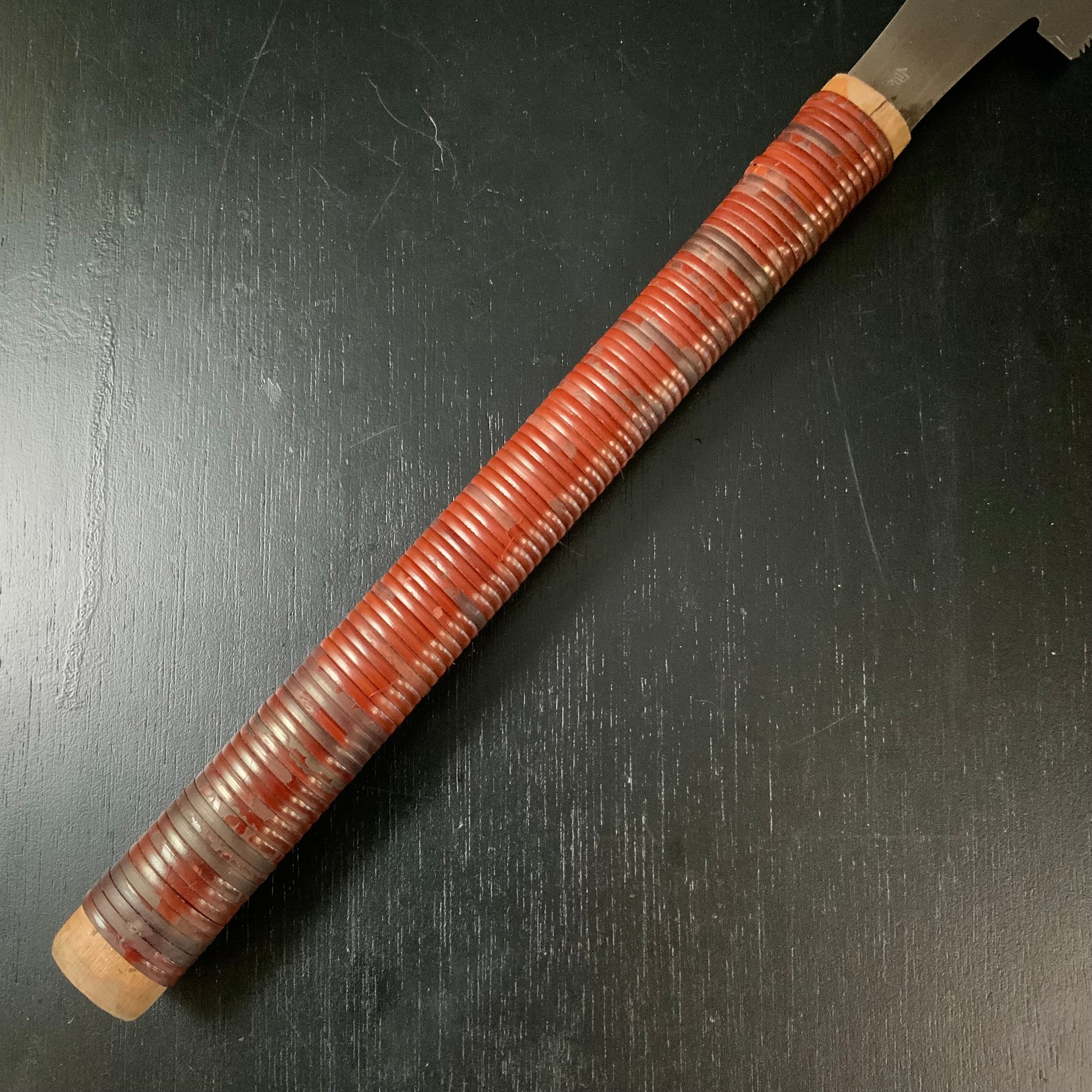 #137 Nagakatsu Double Edge (Ryoba) Saw with Eddy Type Handles For Hard Wood 長勝鋸 両刃鋸 渦巻き柄 広葉材用 225mm