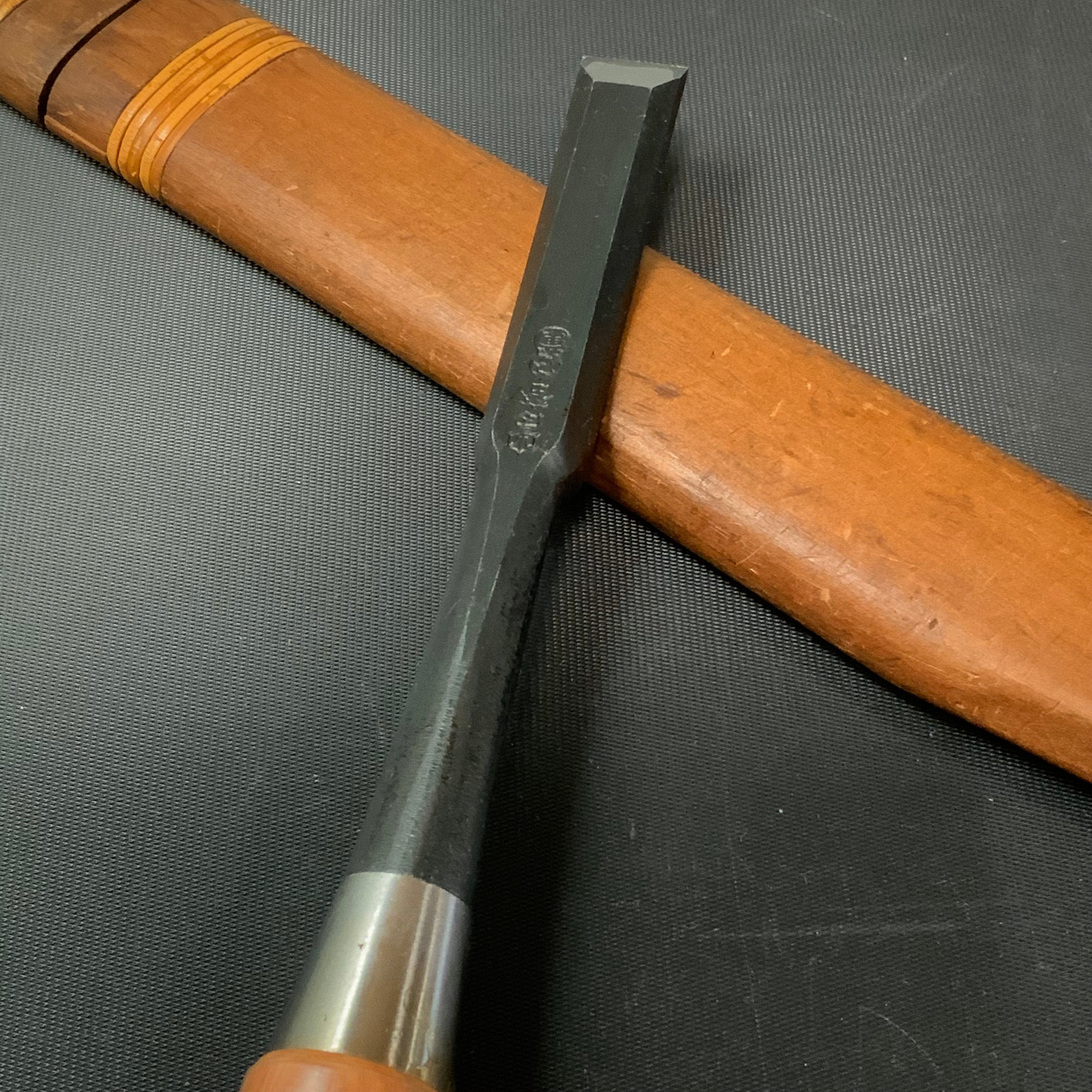 Tasai Middle Timber chisels with blue steel / 田斎心童作 中叩鑿 15mm